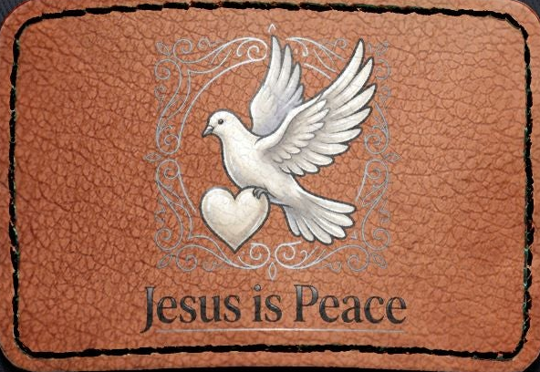 Jesus Is Peace Christian Leather Patch Hat | Dove Faith Baseball Cap | Inspirational Snapback Cap