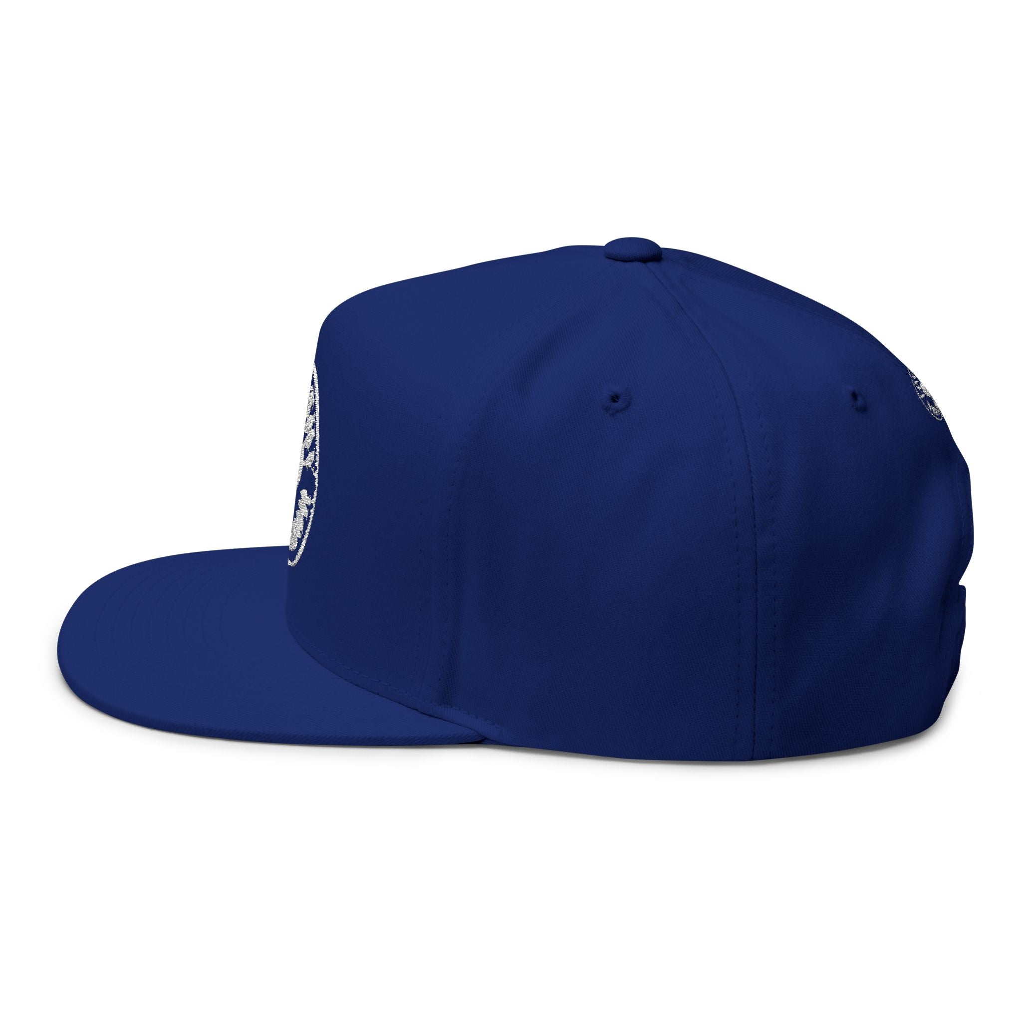 Flat Bill Cap — 'Love Thy Neighbor' Embroidered Snapback Hat