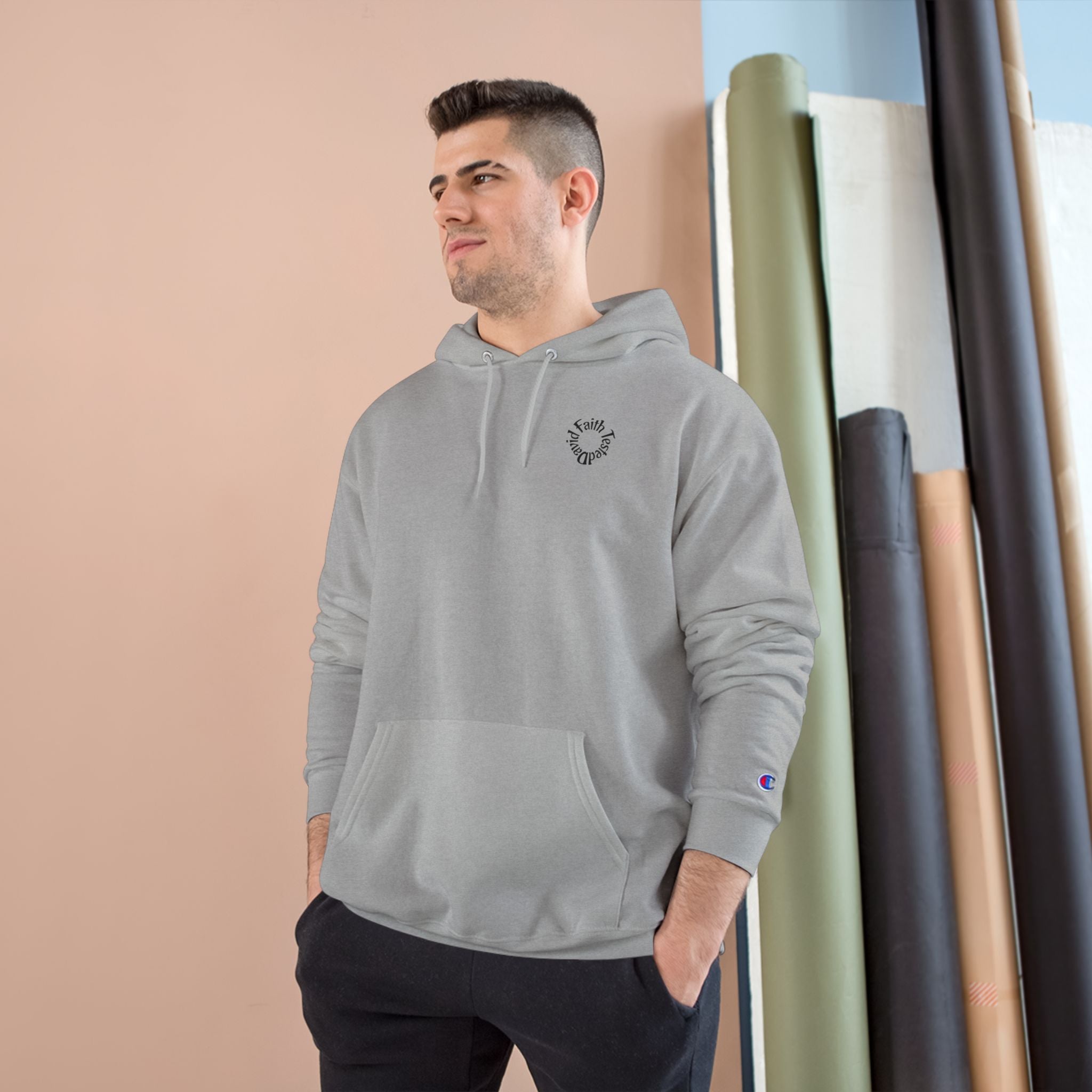David & Goliath – Champion Hoodie | Giant Graphic – Five-Star Faith Series