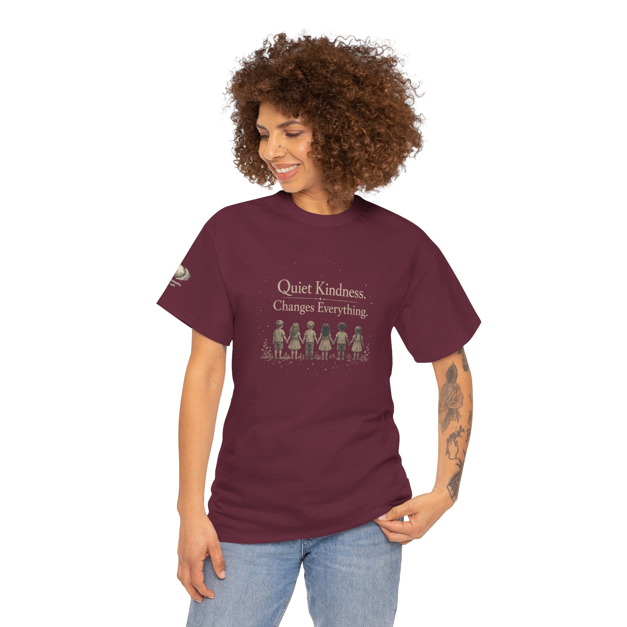 Kindness Graphic Tee – “Quiet Kindness Changes Everything” Inspirational T-Shirt