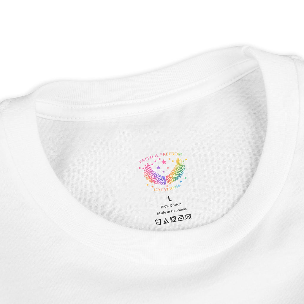 Youth Jesus Floral Script T-Shirt – Butterfly Christian Kids Tee | Faith Youth Shirt