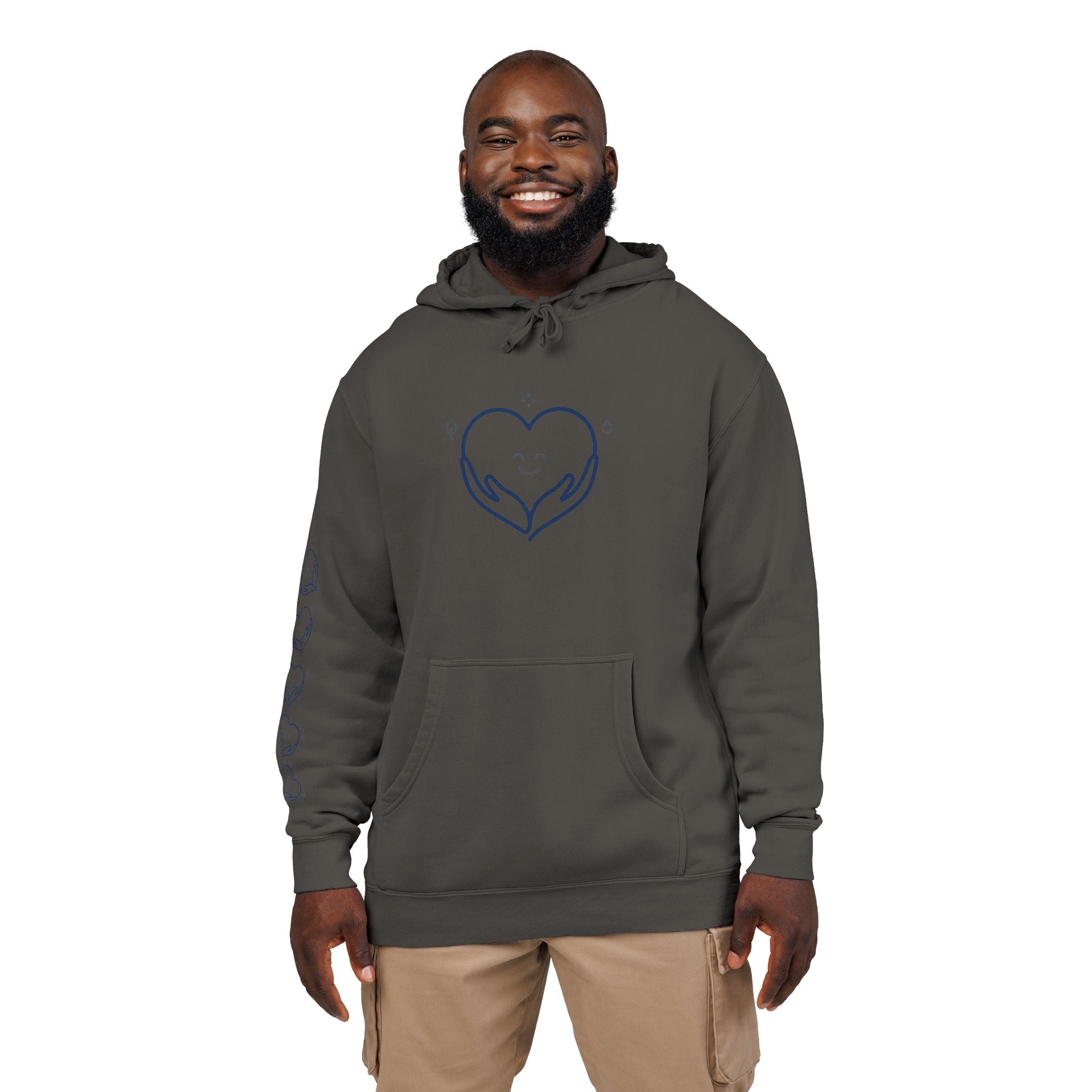 Kindness Changes Everything Hoodie – Heart Graphic Pigment-Dyed Sweatshirt