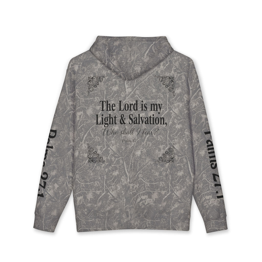 Psalm 27:1 Dove Hoodie – “The Lord is My Light & Salvation” Christian Sweatshirt | Faith Scripture Hoodie