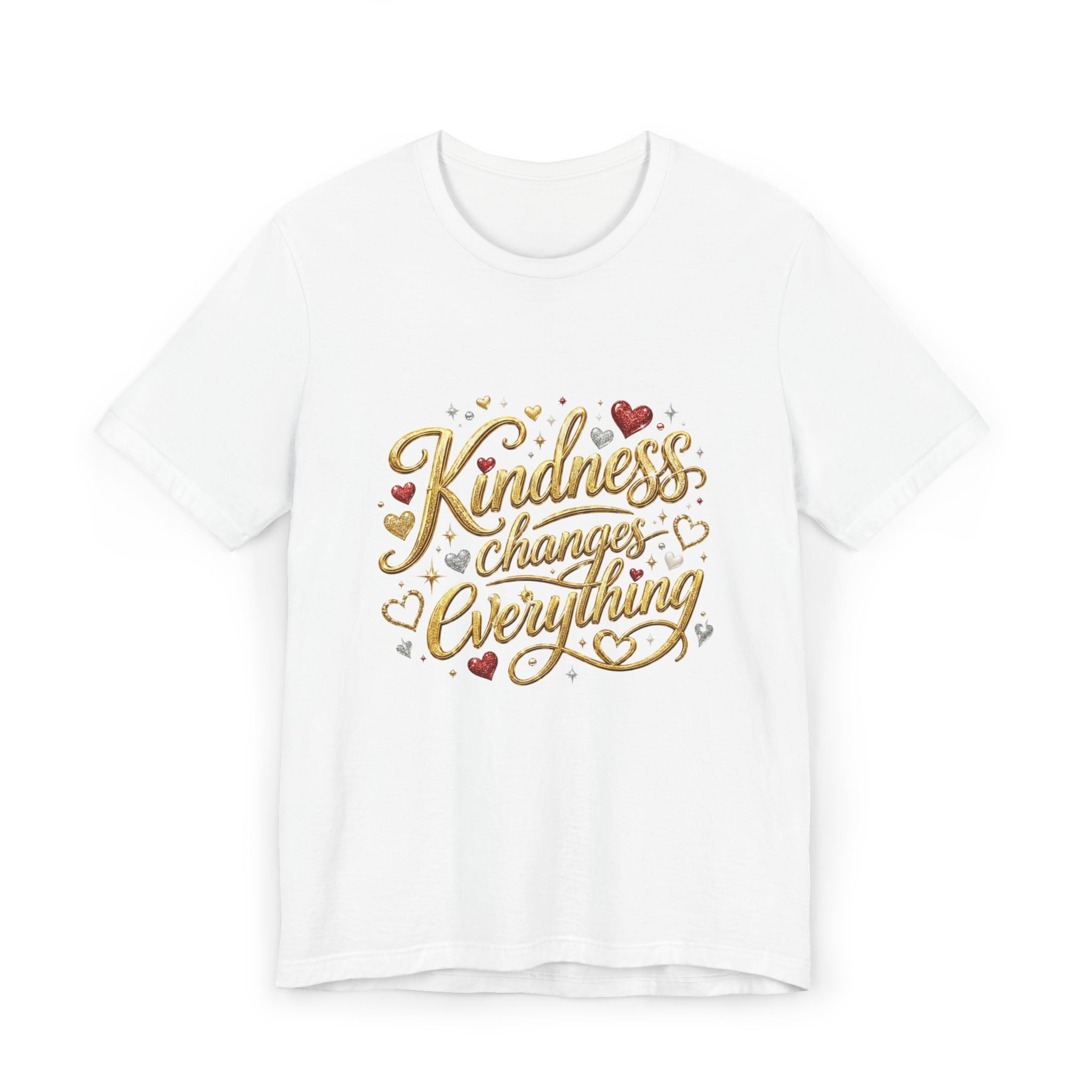 Kindness Changes Everything T-Shirt | Inspirational Script Graphic Tee | Soft Everyday Kindness Shirt