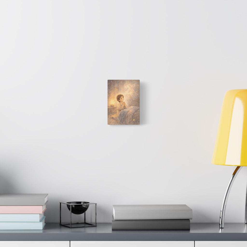 Samuel Listens to God Canvas — 1 Samuel 3:10 Scripture Wall Art