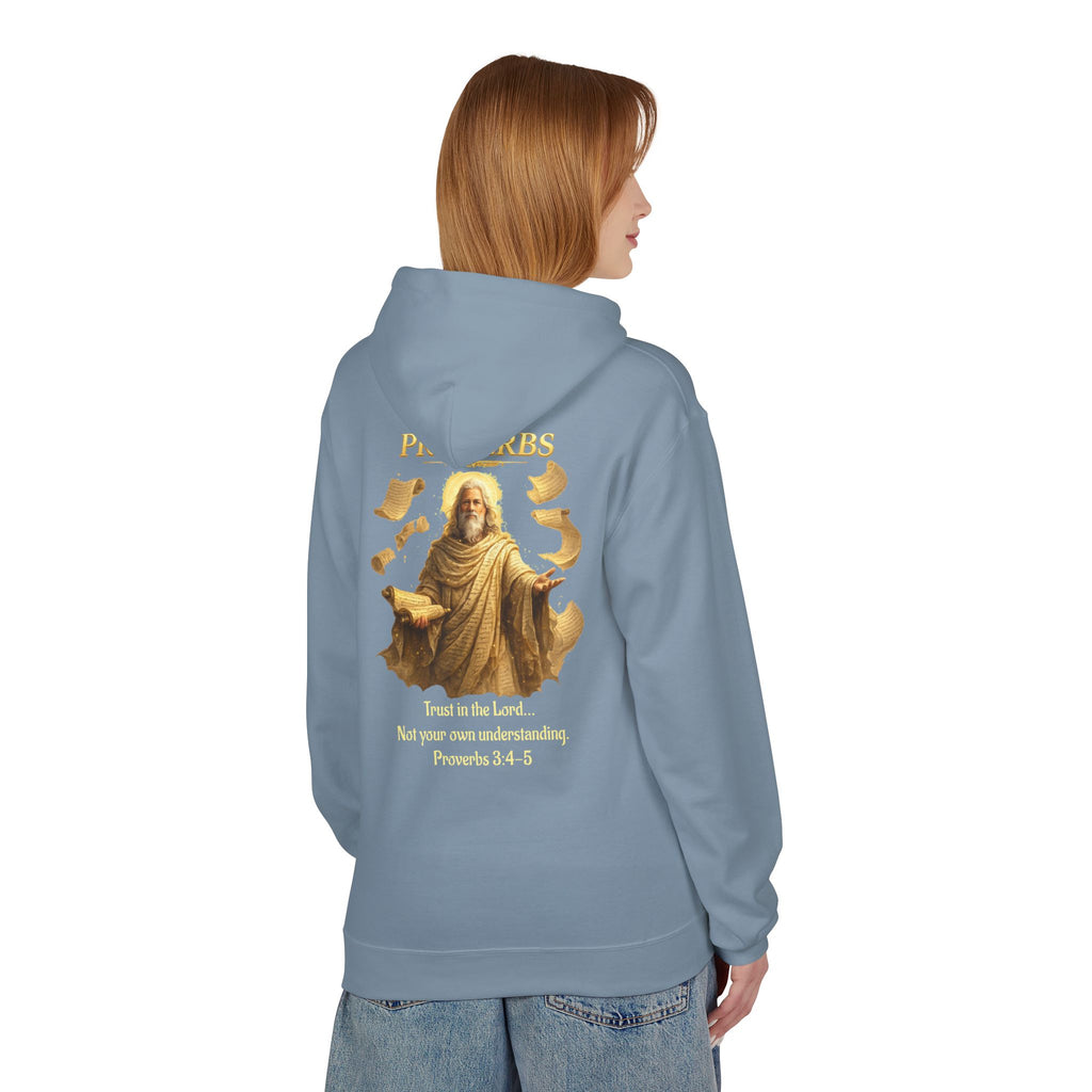 Proverbs “Trust in the Lord” Hoodie – Christian Scripture Pullover | Proverbs 3:5 Faith Sweatshirt