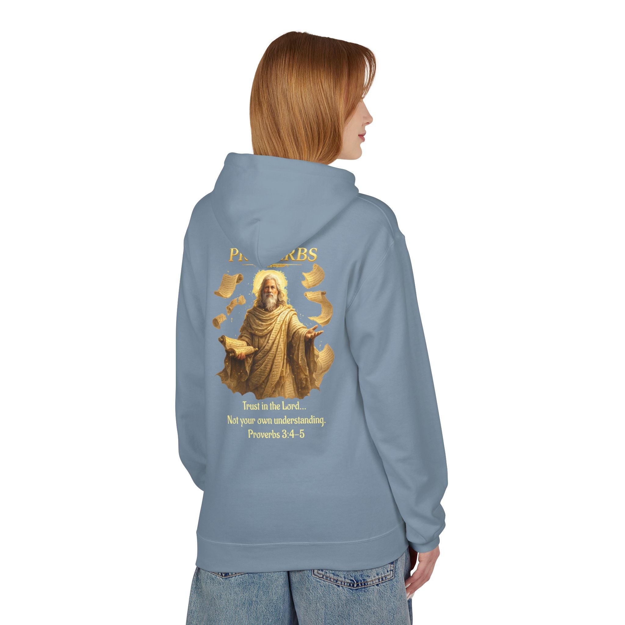 Proverbs “Trust in the Lord” Hoodie – Christian Scripture Pullover | Proverbs 3:5 Faith Sweatshirt