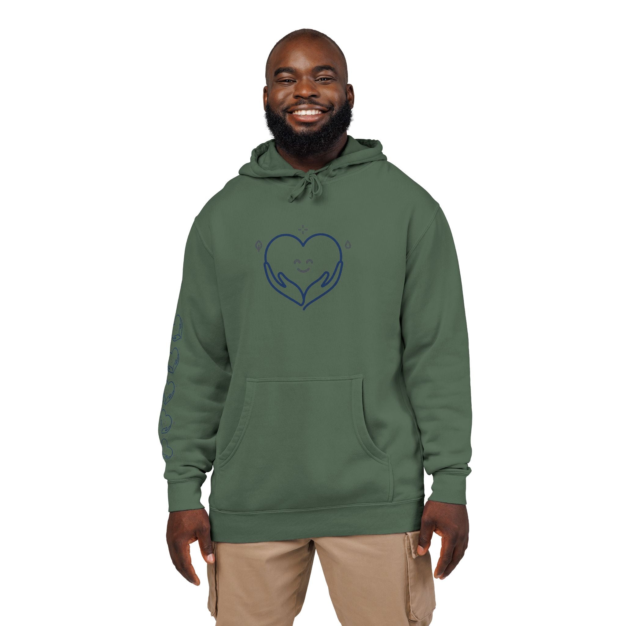 Kindness Changes Everything Hoodie – Heart Graphic Pigment-Dyed Sweatshirt