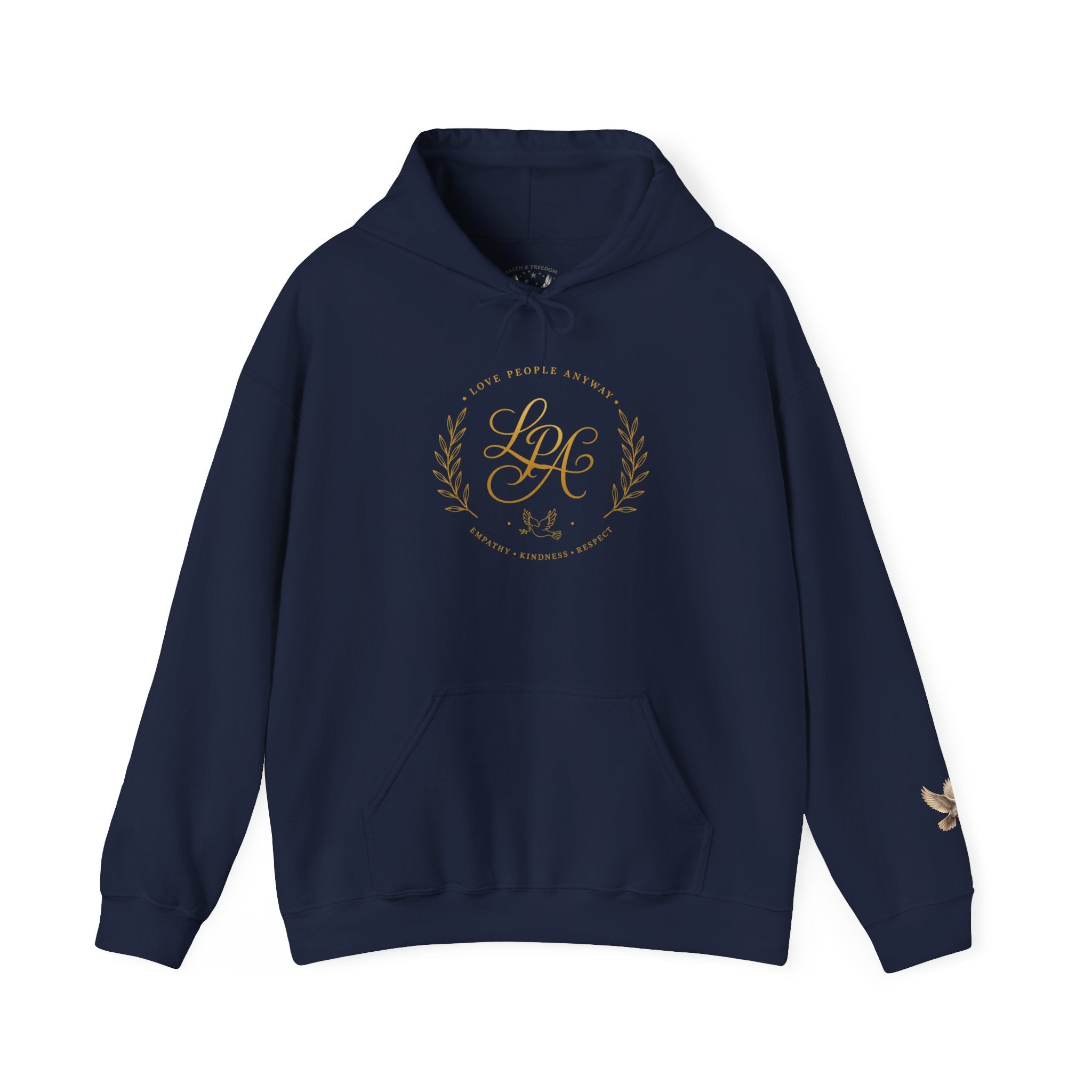 Love People Anyway Hoodie | Inspirational Christian Hooded Sweatshirt | Faith Freedom Creations