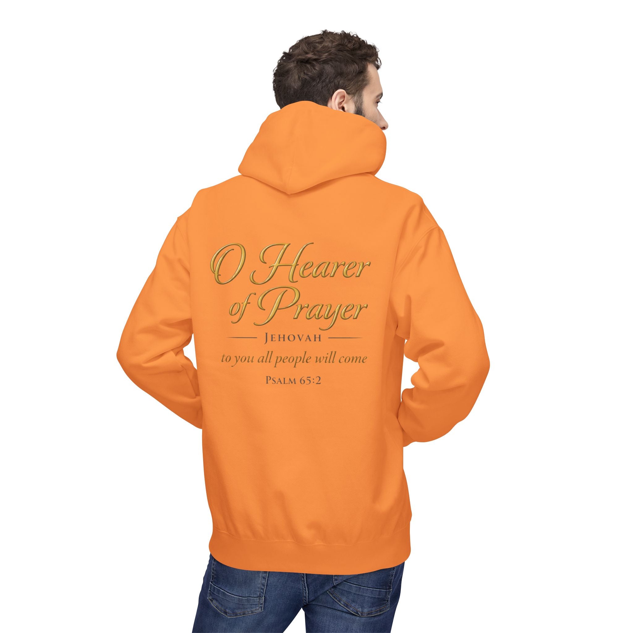 Prayer Hoodie – “O Hearer of Prayer” Psalm 65:2 Christian Pullover | Faith & Freedom Creations
