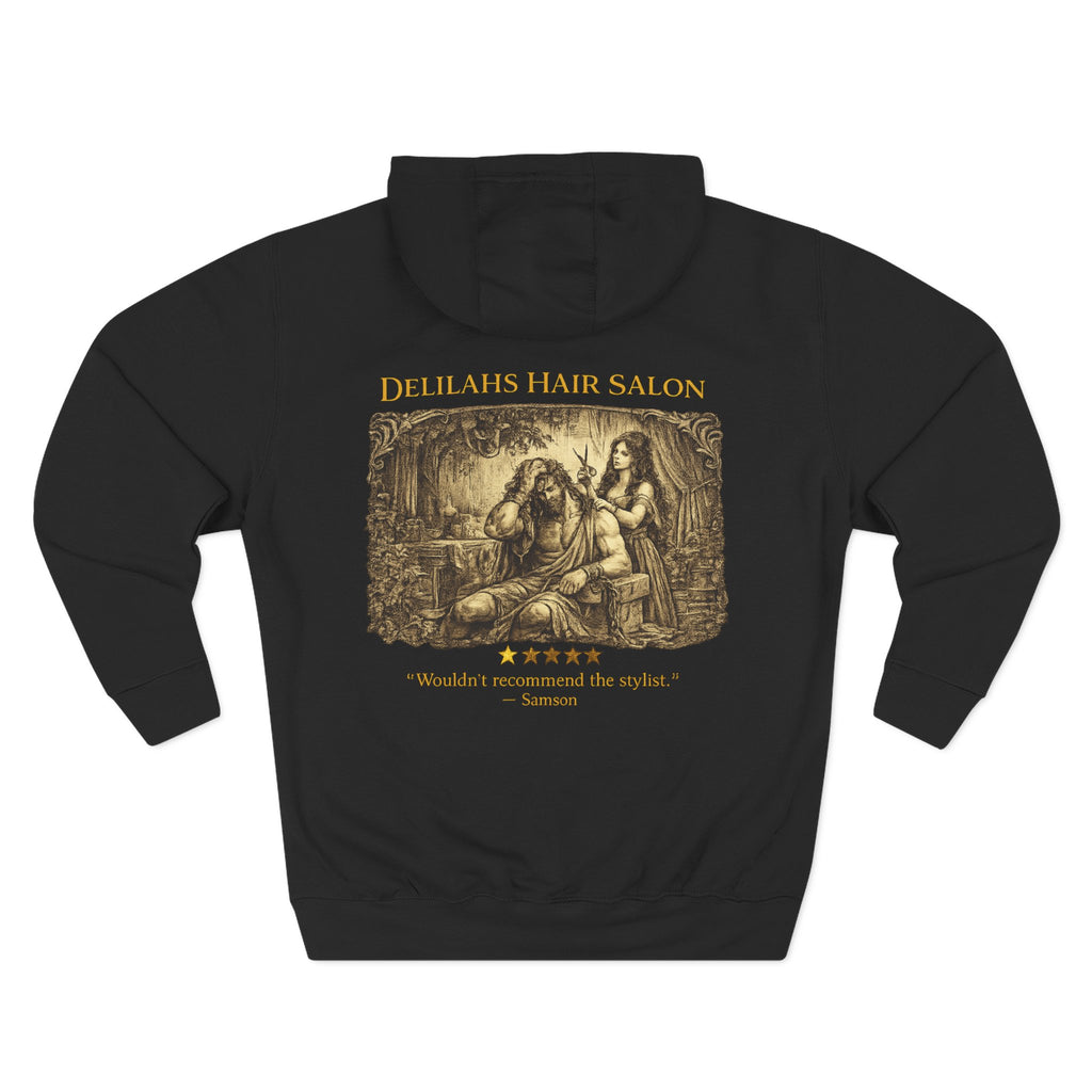 Delilah’s Salon – Hoodie | Vintage Review Graphic – Five-Star Faith Series