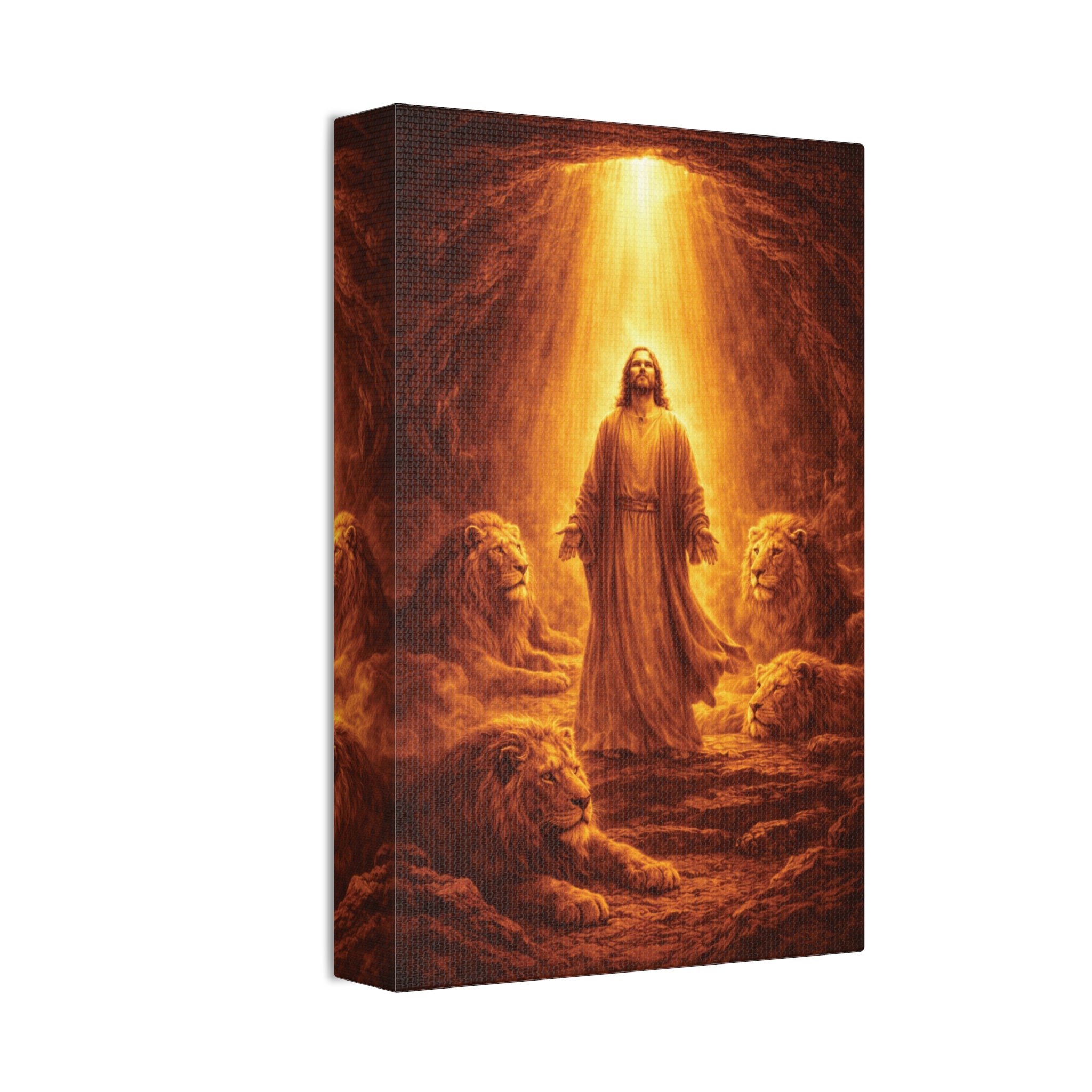 Lion of Judah - Daniel and the Lions Canvas Print