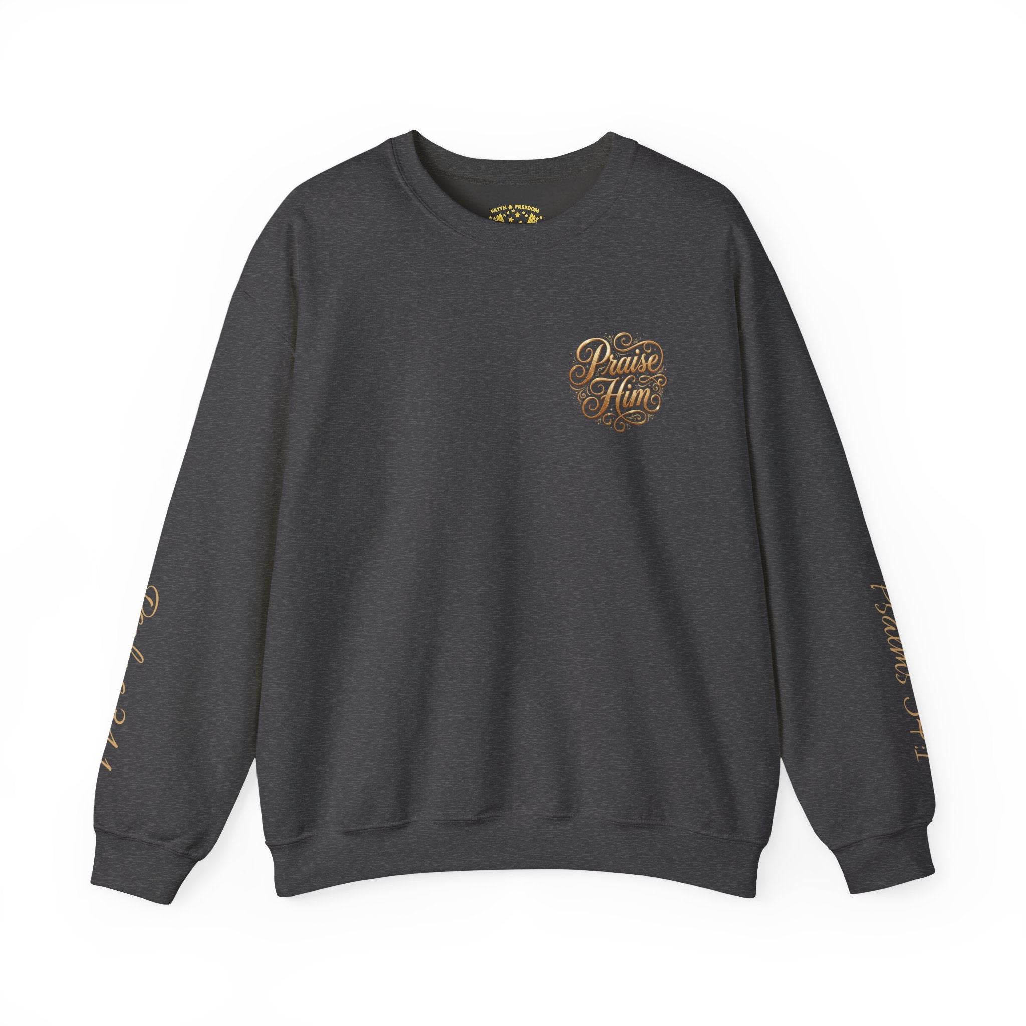 Praise Psalm 150 Sweatshirt | Christian Faith Crewneck Pullover | Inspirational Worship Apparel
