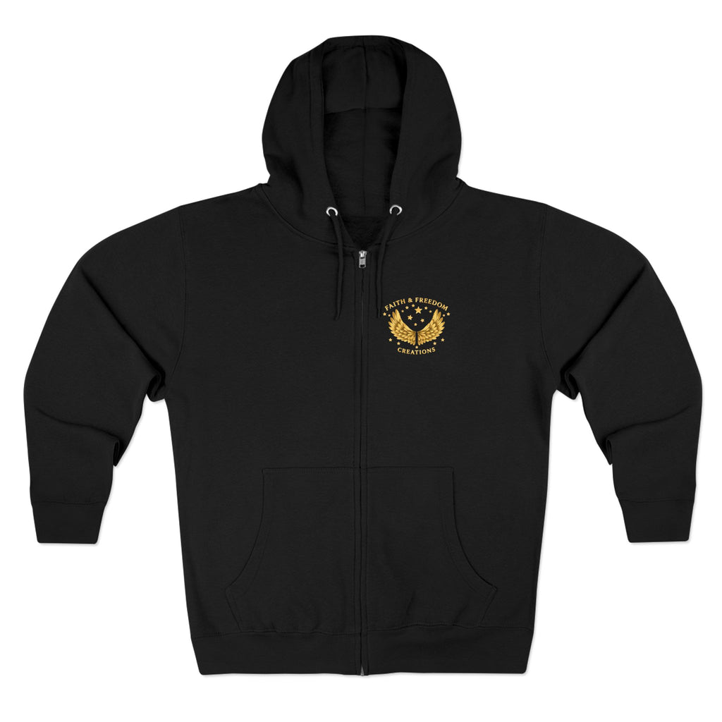 Eden Garden Tours – Zip Hoodie | Vintage Botanical Travel Graphic – Five-Star Faith Series