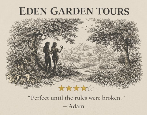 Eden Garden Tours – Tank Top | Vintage Botanical Graphic| Five-Star Faith Series