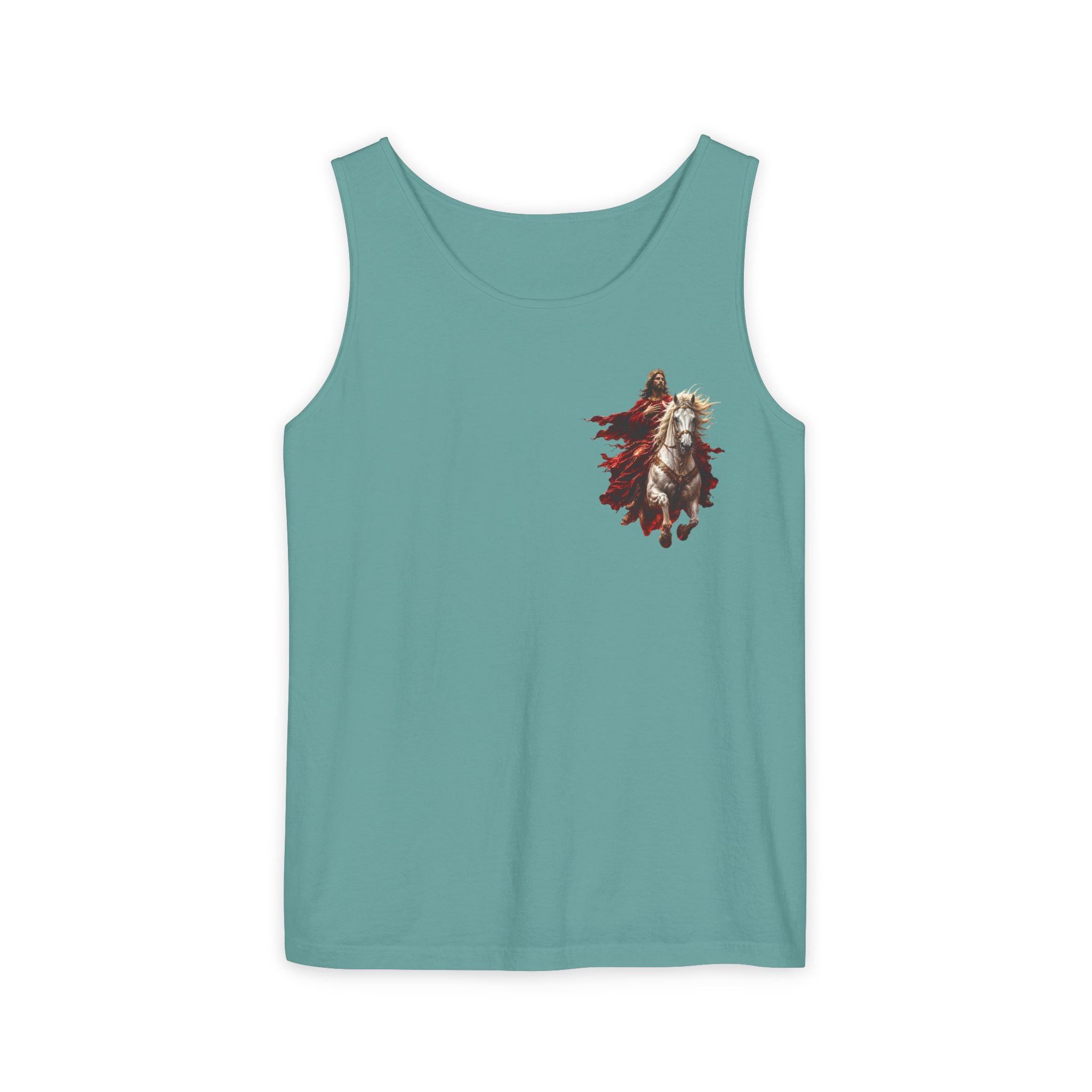 Jesus Second Coming Tank Top | Jesus on White Horse Christian Tank | Inspirational Faith Apparel