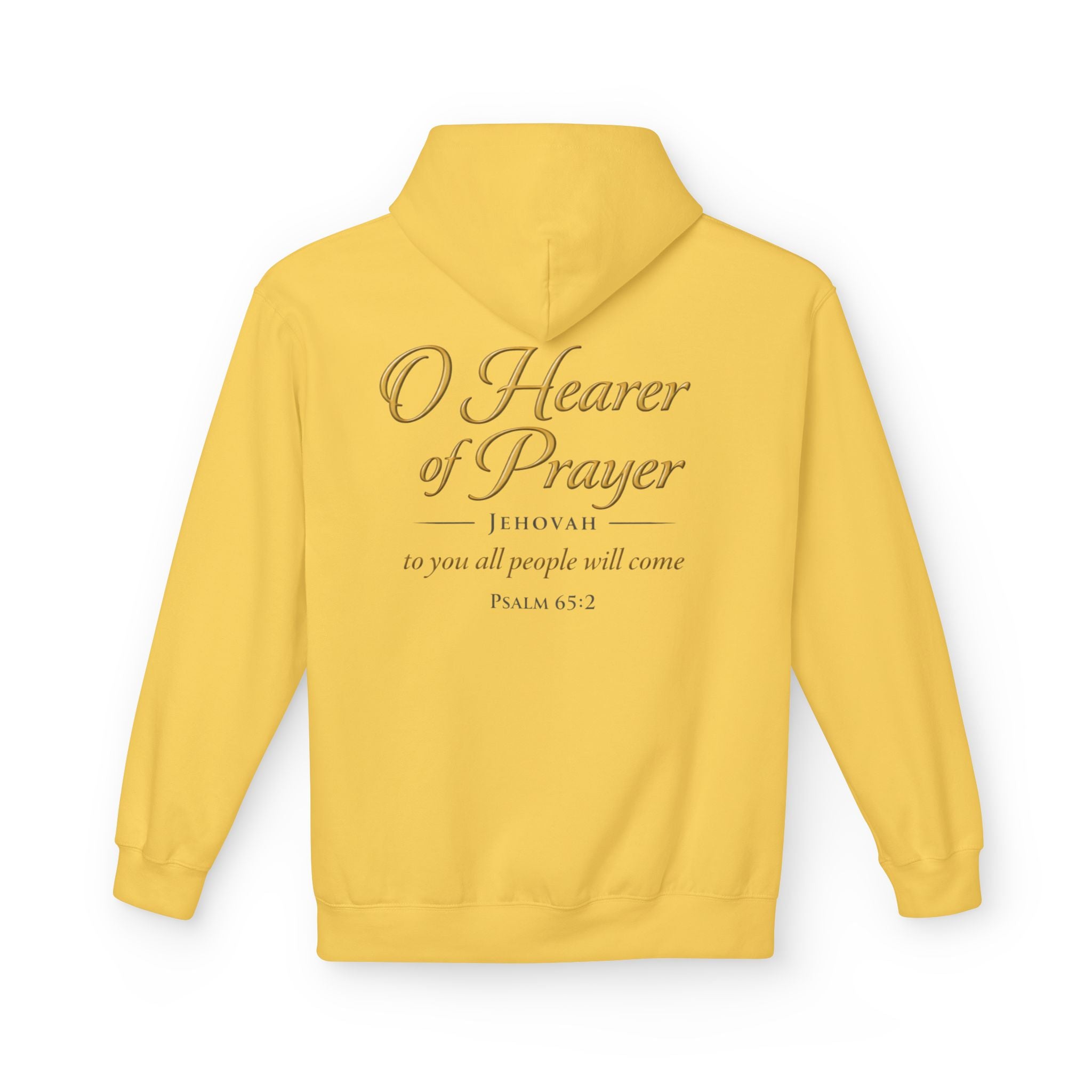 Prayer Hoodie – “O Hearer of Prayer” Psalm 65:2 Christian Pullover | Faith & Freedom Creations