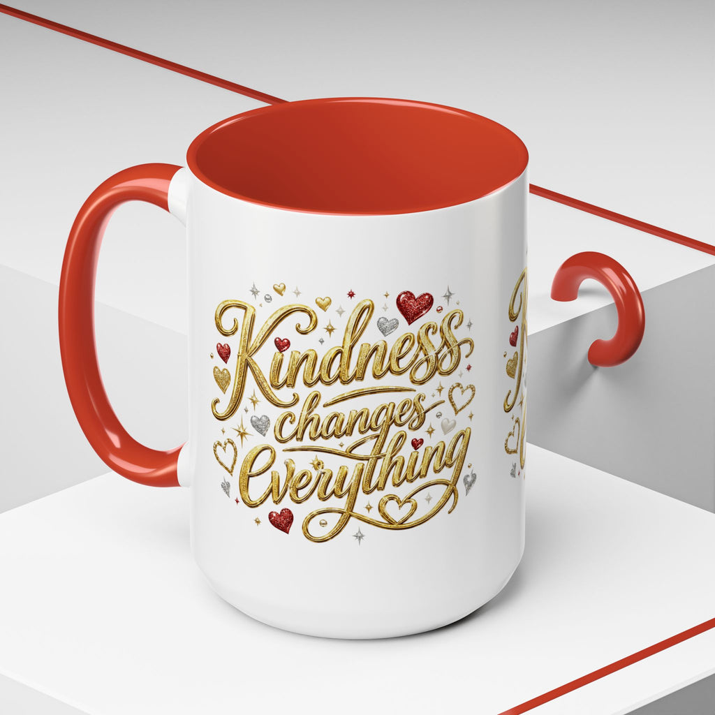 Kindness Changes Everything Coffee Mug | Inspirational Kindness Mug | Faith Freedom Creations