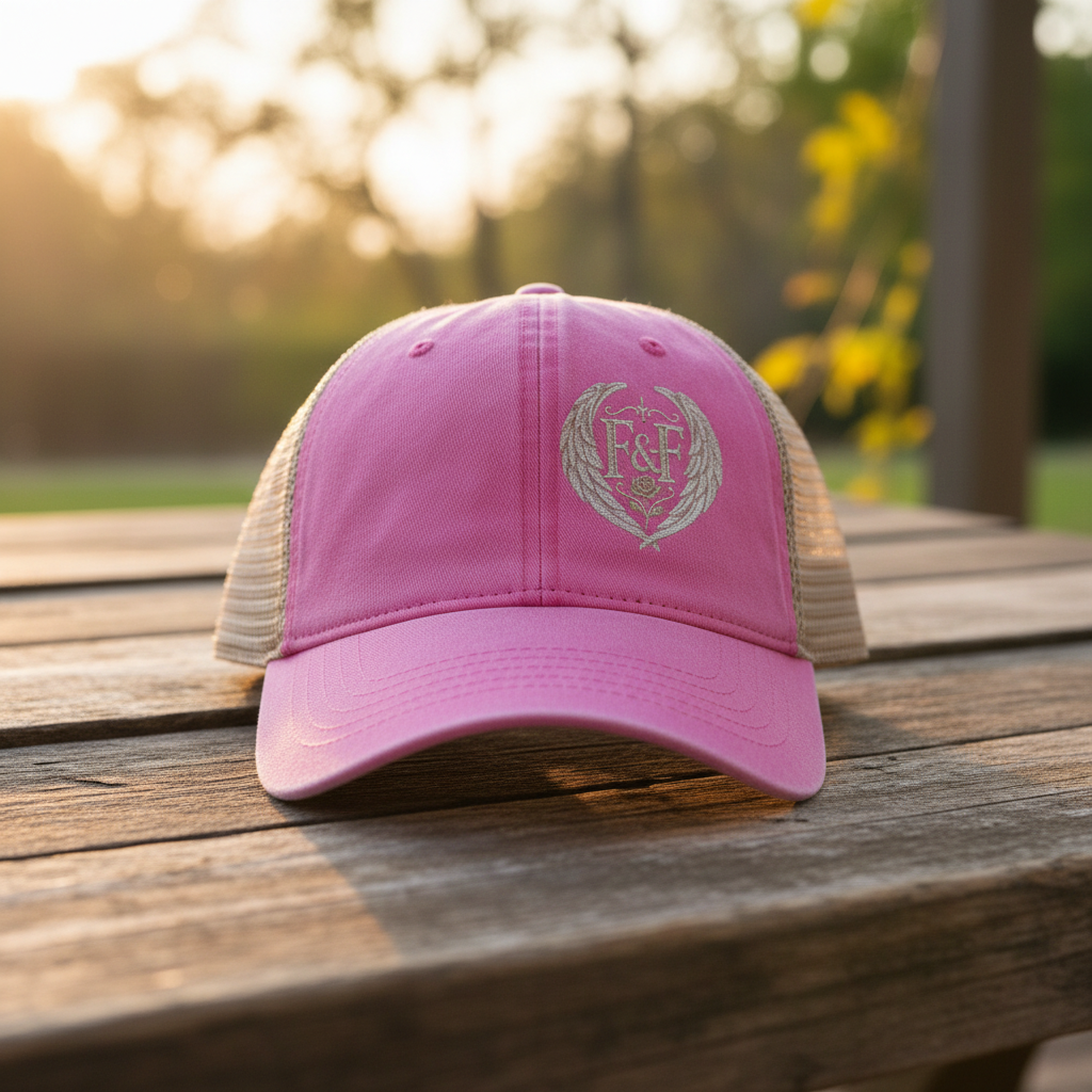 Faith & Freedom Women’s Washed Mesh-Back Cap | Vintage Christian Ponytail Hat