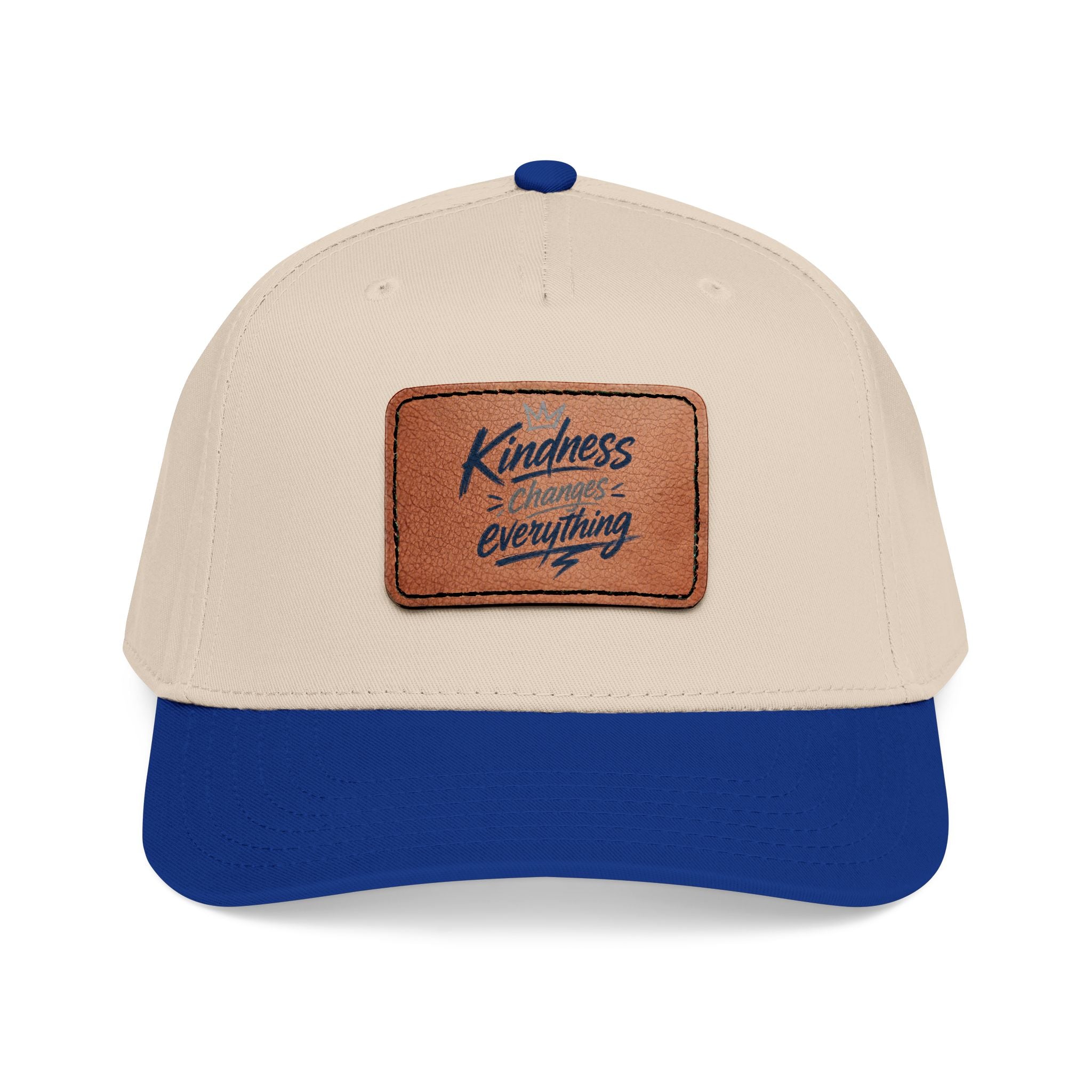 Kindness Changes Everything Leather Patch Hat | Inspirational Baseball Cap | Vintage Style Faith Apparel