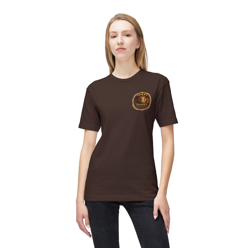 Daniel Review "Stay" Christian T-Shirt — Faith-Based Lion Design