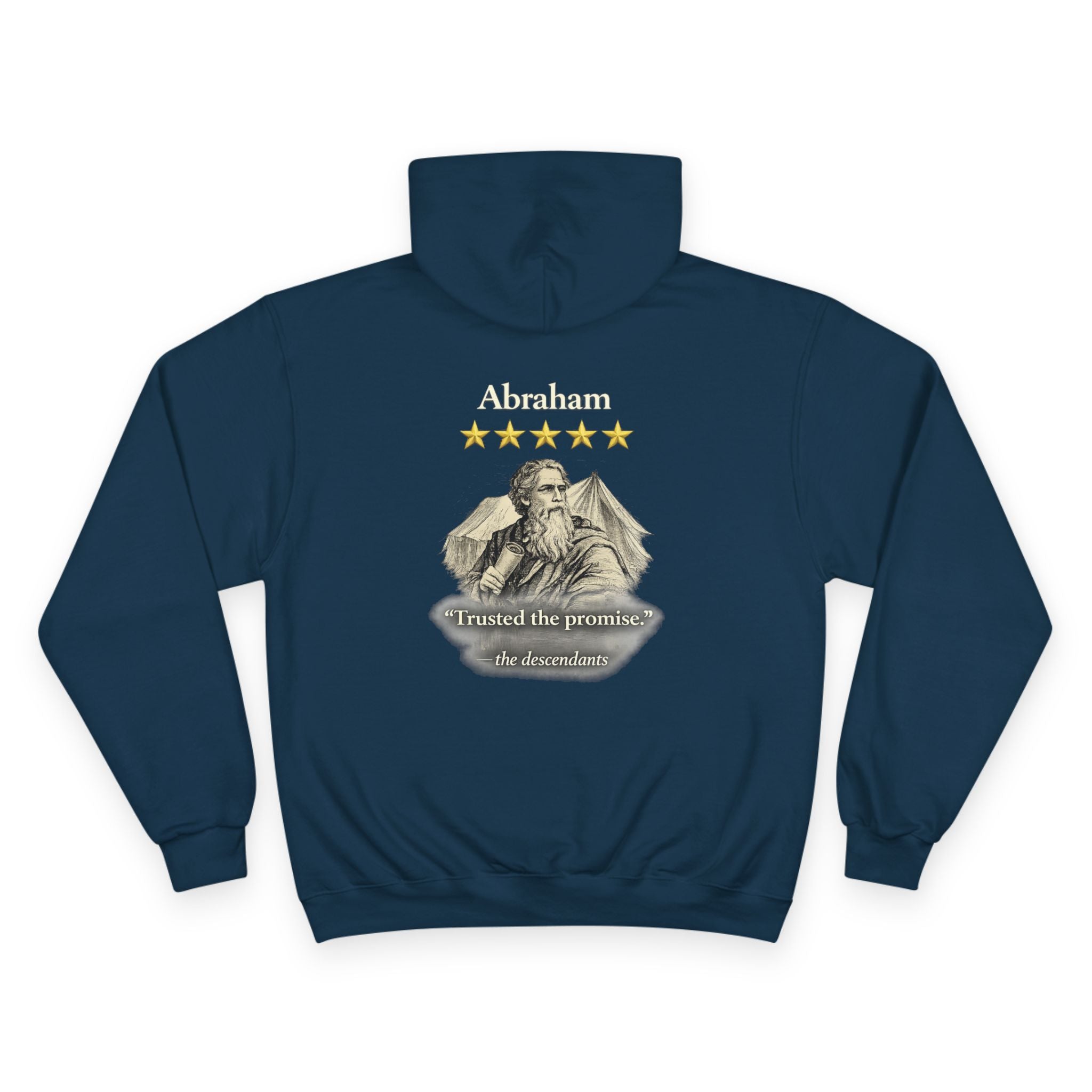 Abraham, I Trusted the Promise Hoodie - Vintage Five-Star Faith Series