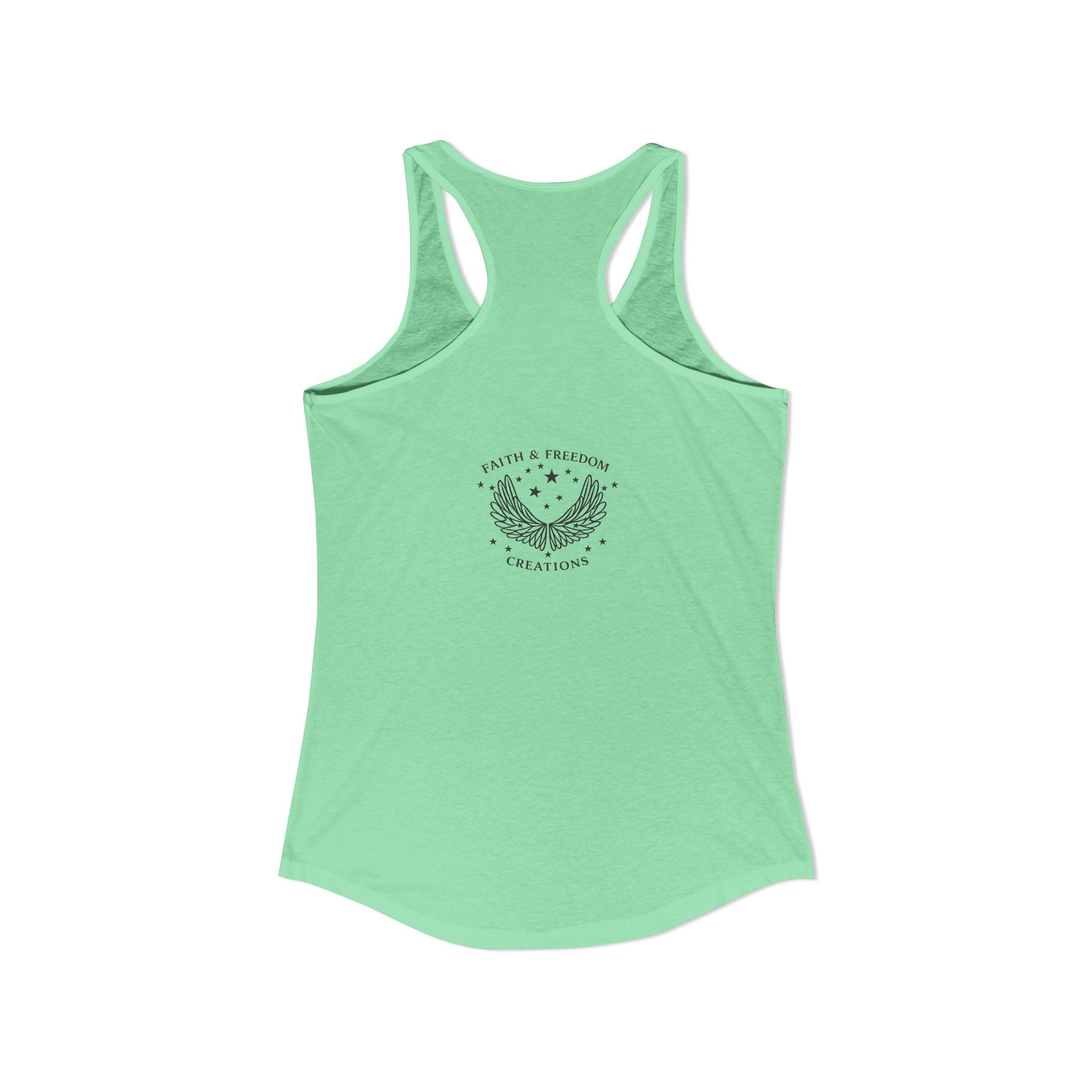 Eden Garden Tours Women's Racerback Tank — 'Adam's Review' Graphic