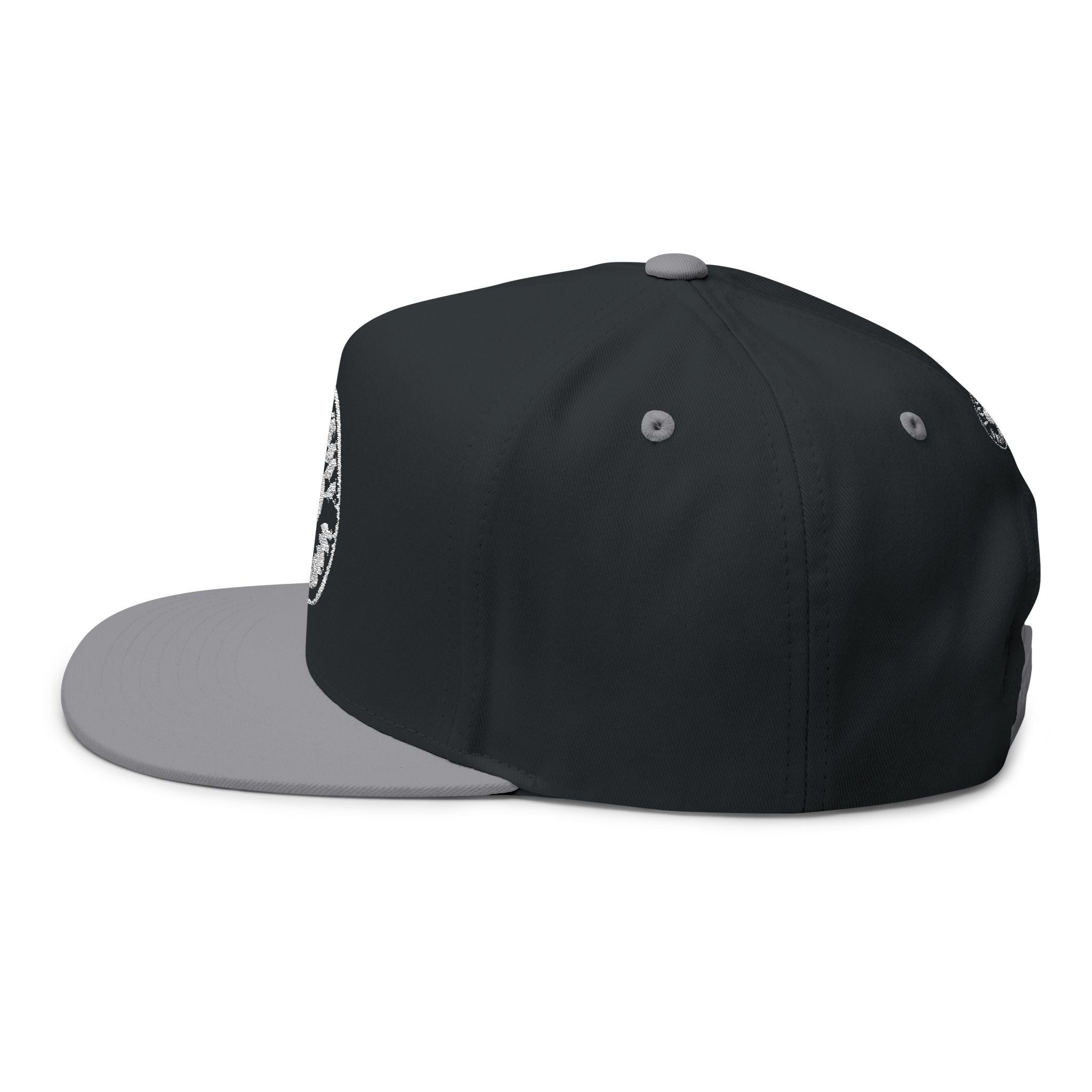 Flat Bill Cap — 'Love Thy Neighbor' Embroidered Snapback Hat
