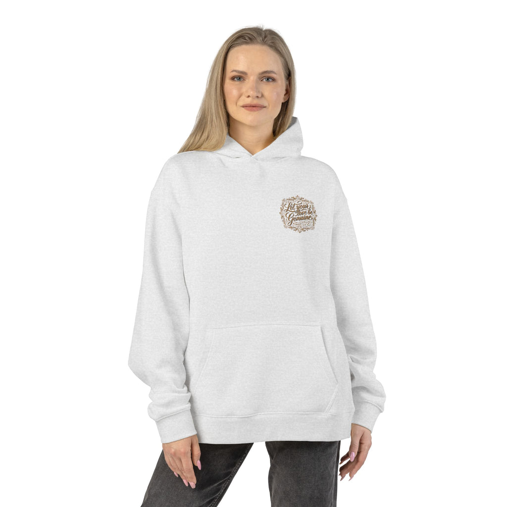 “Let Your Love Be Genuine” Hoodie – Romans 12:9 Christian Pullover | Faith & Freedom Creations