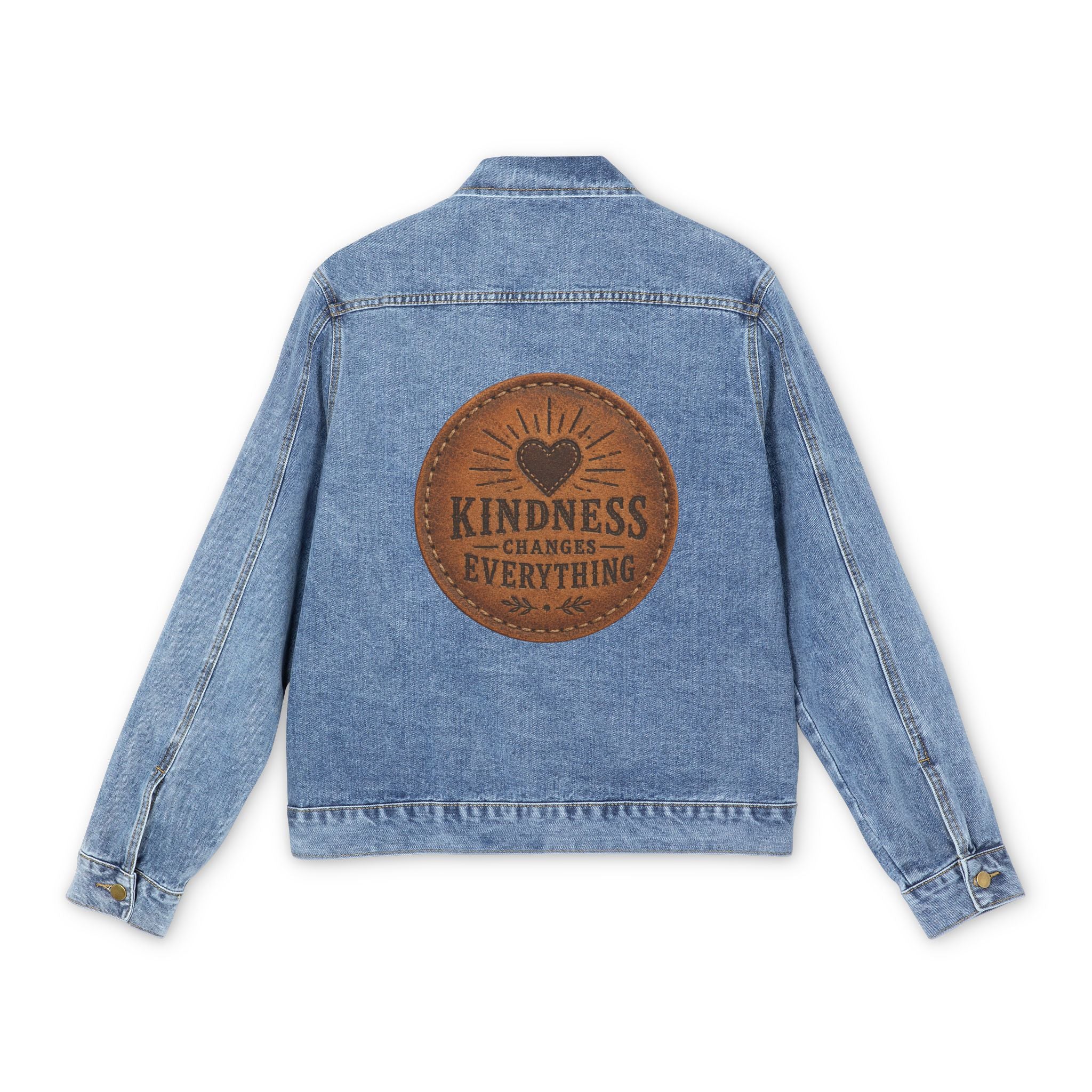 Denim Jacket — "Kindness Changes Everything" Back Patch