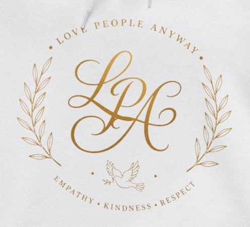 Love People Anyway Hoodie | Inspirational Christian Hooded Sweatshirt | Faith Freedom Creations