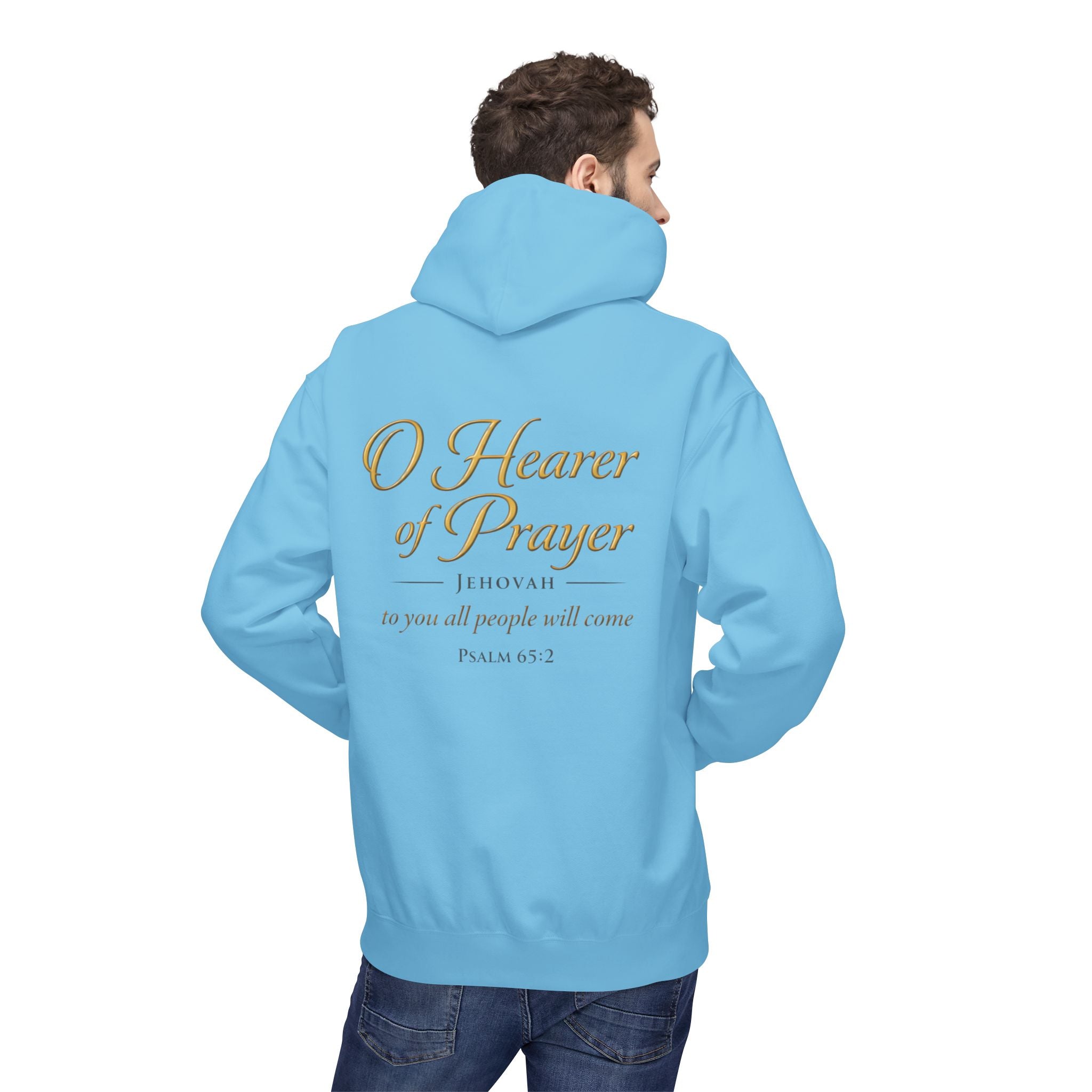Prayer Hoodie – “O Hearer of Prayer” Psalm 65:2 Christian Pullover | Faith & Freedom Creations