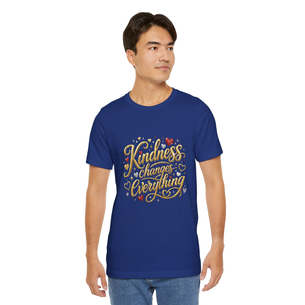 Kindness Changes Everything T-Shirt | Inspirational Script Graphic Tee | Soft Everyday Kindness Shirt