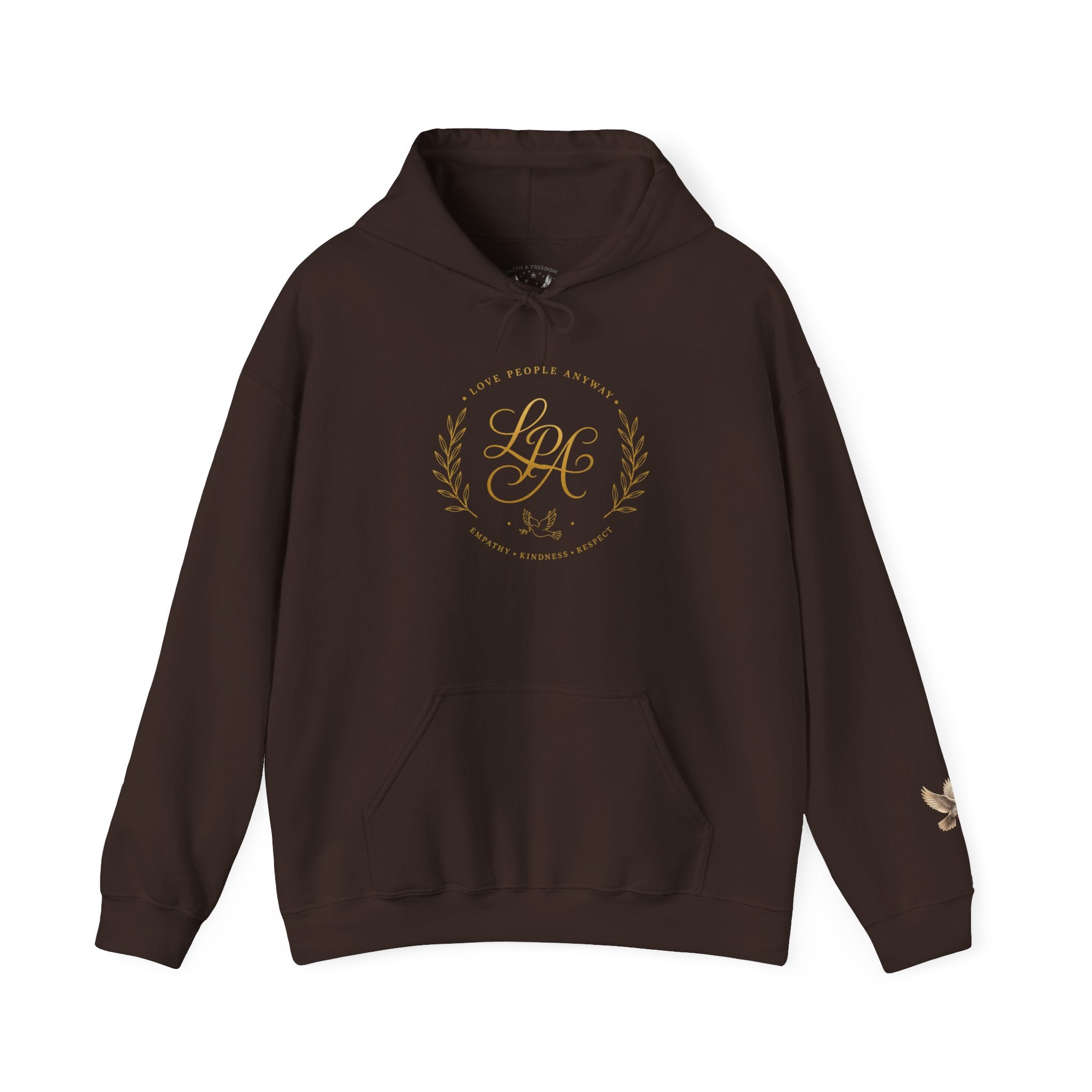 Love People Anyway Hoodie | Inspirational Christian Hooded Sweatshirt | Faith Freedom Creations