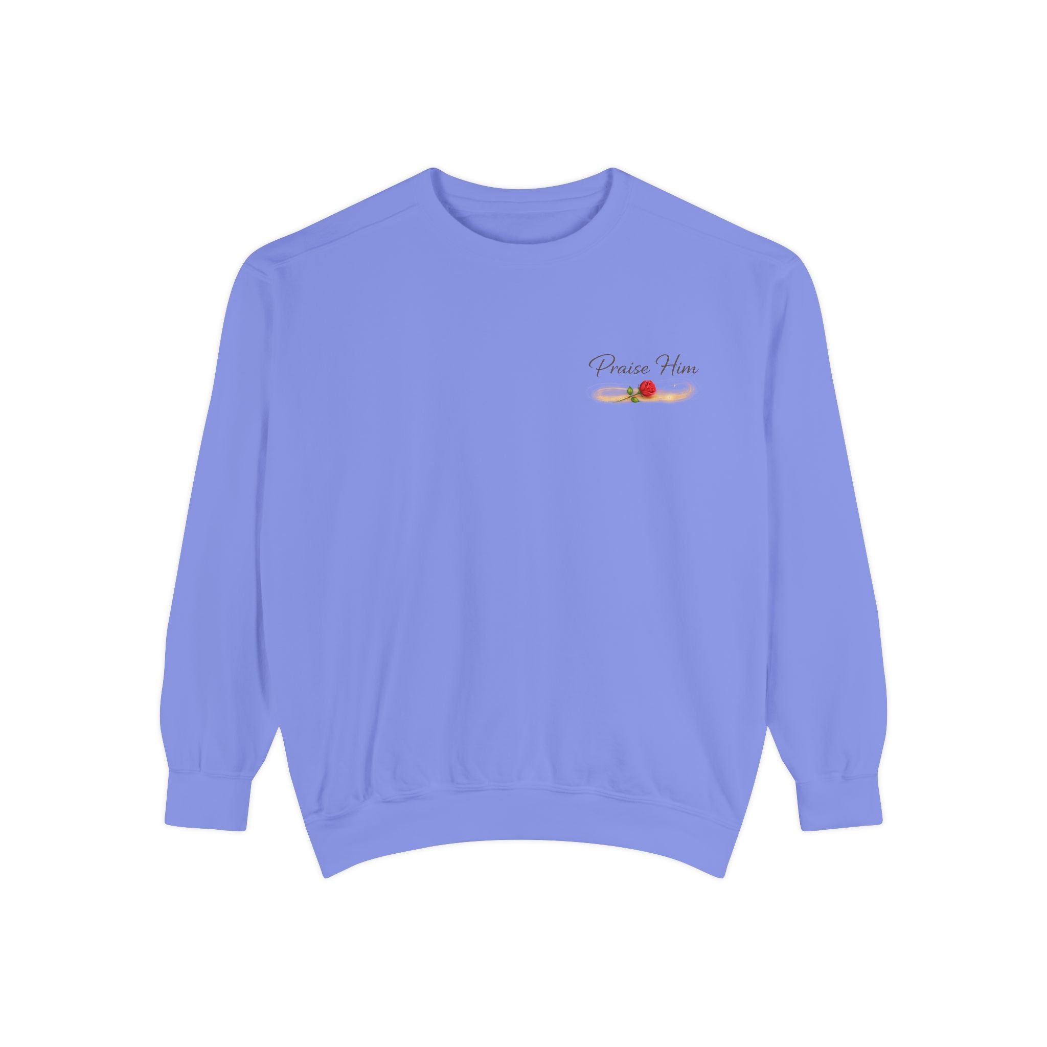 Psalm 34:1 Crewneck Sweatshirt | Inspirational Christian Graphic Sweatshirt | Faith Apparel