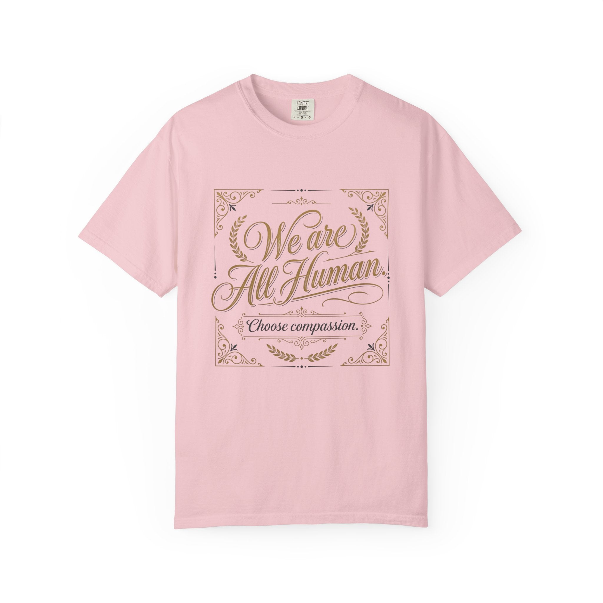 We Are All Human T-Shirt – “Choose Compassion” Inspirational Graphic Tee