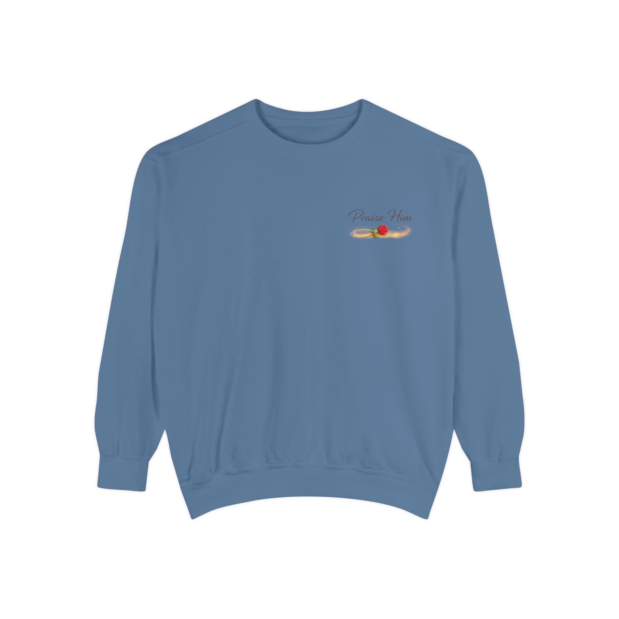 Psalm 34:1 Crewneck Sweatshirt | Inspirational Christian Graphic Sweatshirt | Faith Apparel