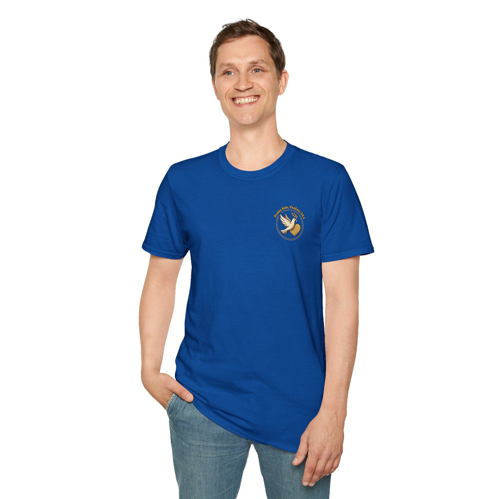Dove of Peace Pocket T-Shirt | Pray Love Remember Christian Tee | Faith Freedom Creations