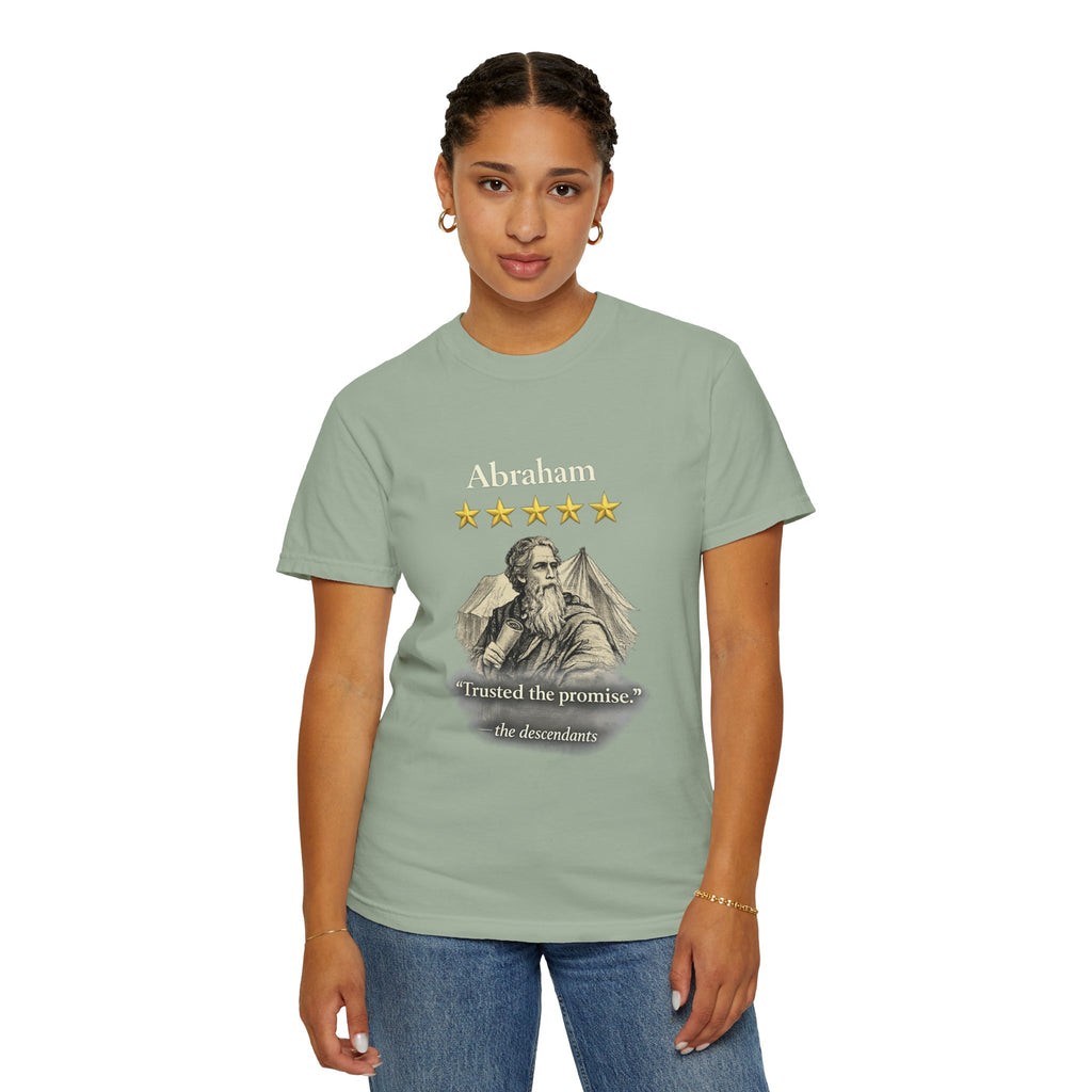 Abraham – Vintage T-Shirt | “I Trusted the Promise” Graphic – Five-Star Faith Series