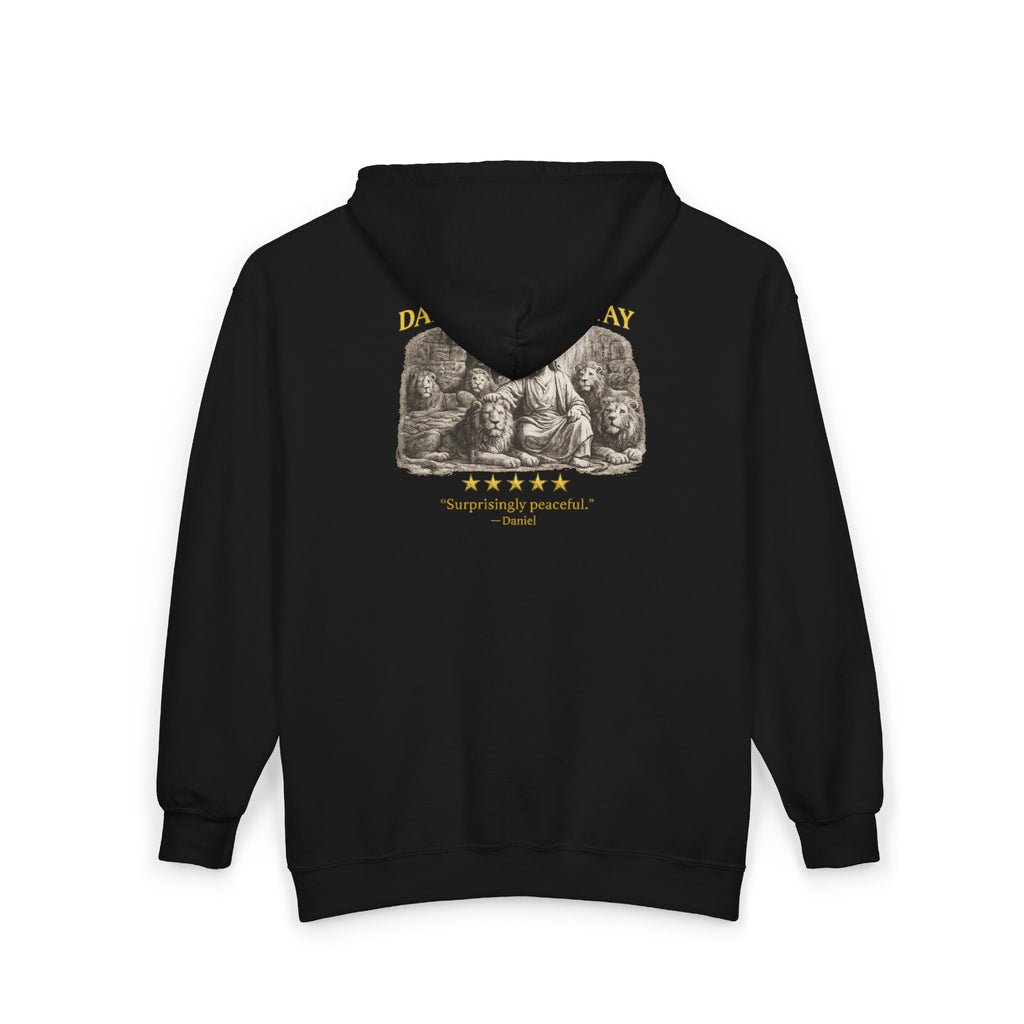 Daniel – Full-Zip Hoodie | Lion’s Den Vintage Graphic – Five-Star Faith Series