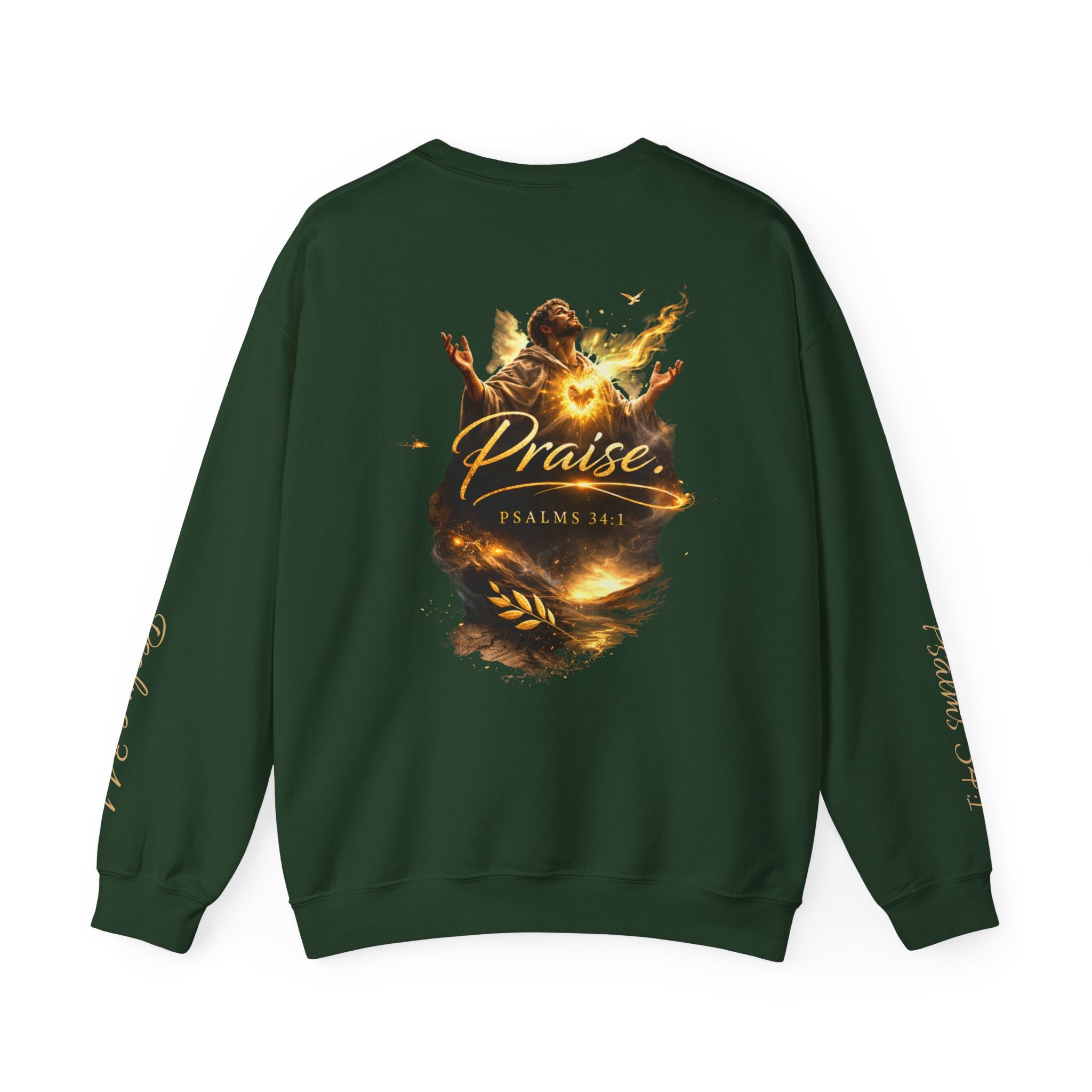 Praise Psalm 150 Sweatshirt | Christian Faith Crewneck Pullover | Inspirational Worship Apparel