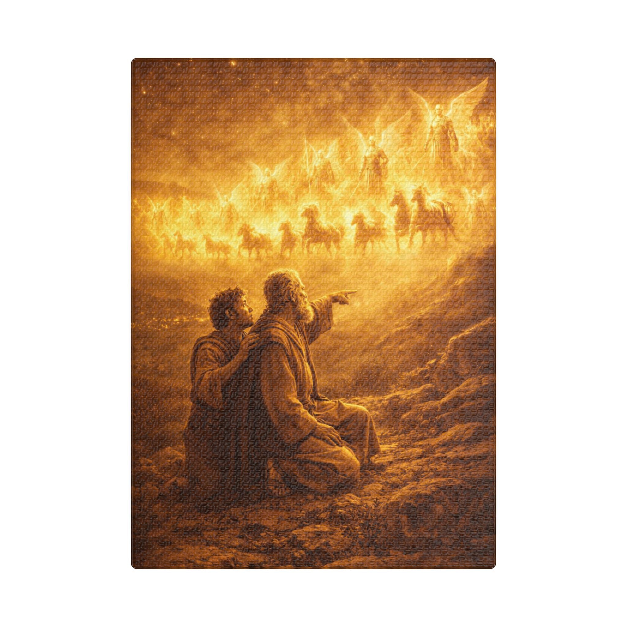 Elijah Vision Canvas — Angelic Hosts Wall Art
