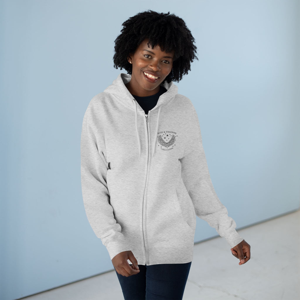 Eden Garden Tours – Zip Hoodie | Vintage Botanical Travel Graphic – Five-Star Faith Series