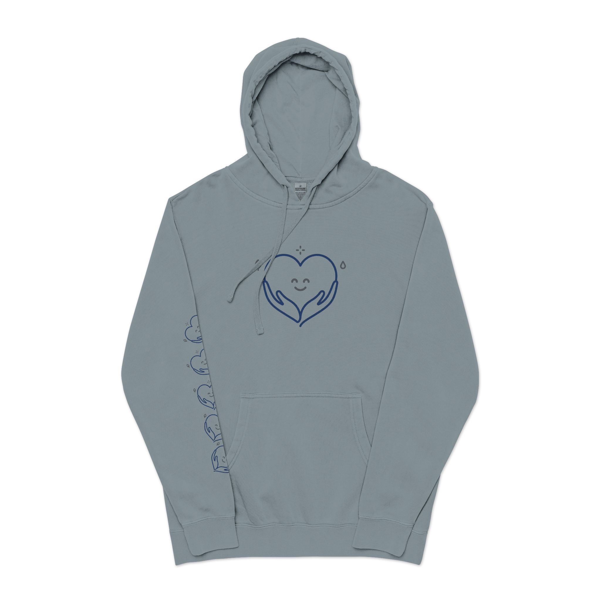 Kindness Changes Everything Hoodie – Heart Graphic Pigment-Dyed Sweatshirt