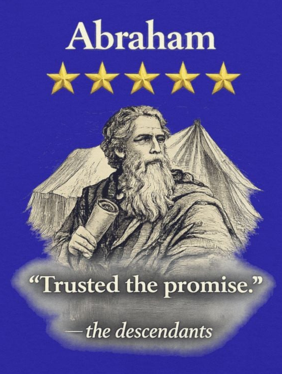 Abraham – Long Sleeve Tee | “Trusted the Promise” Faith Graphic – Five-Star Faith Series