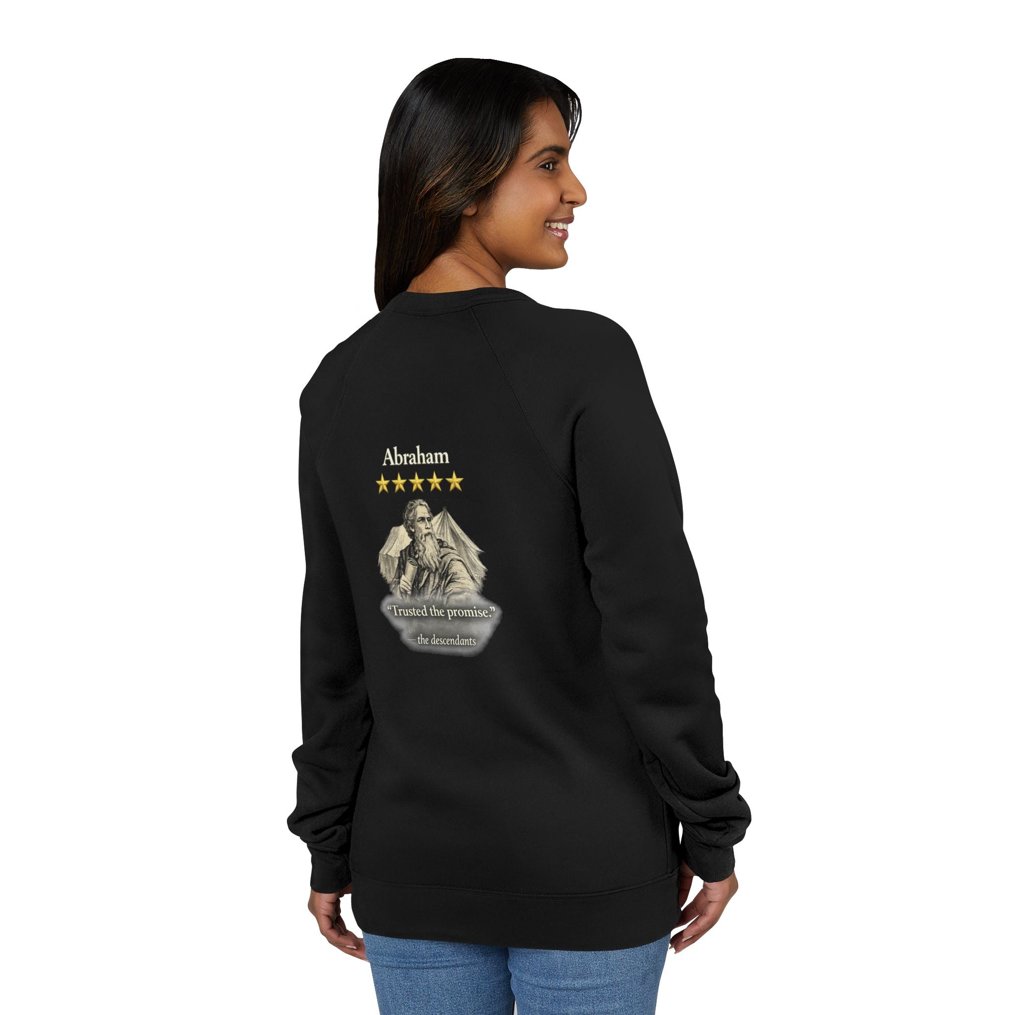 Abraham— "I trusted the promise" Graphic Crewneck Sweatshirt
