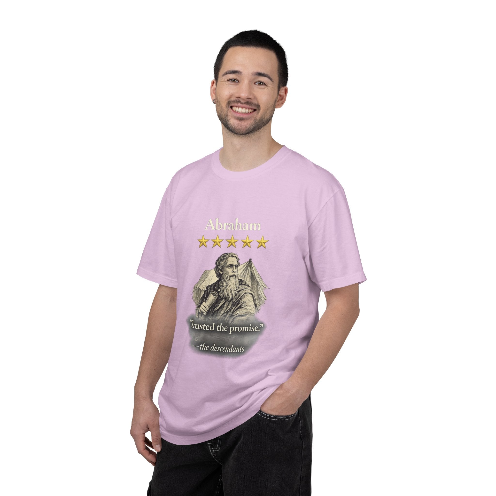 Abraham – Vintage T-Shirt | “I Trusted the Promise” Graphic – Five-Star Faith Series