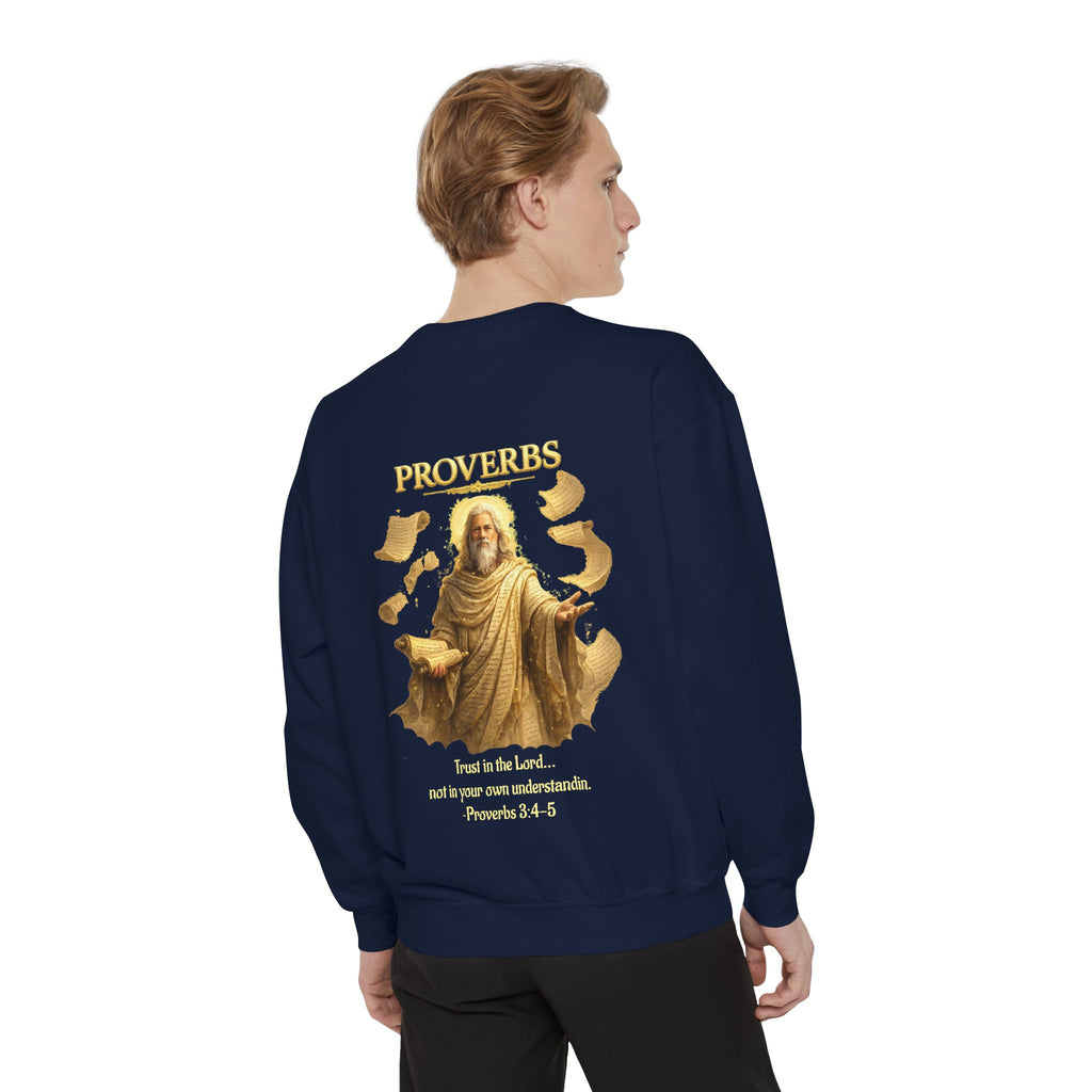 Proverbs Scripture Sweatshirt | Biblical Quote Christian Pullover | Inspirational Faith Crewneck