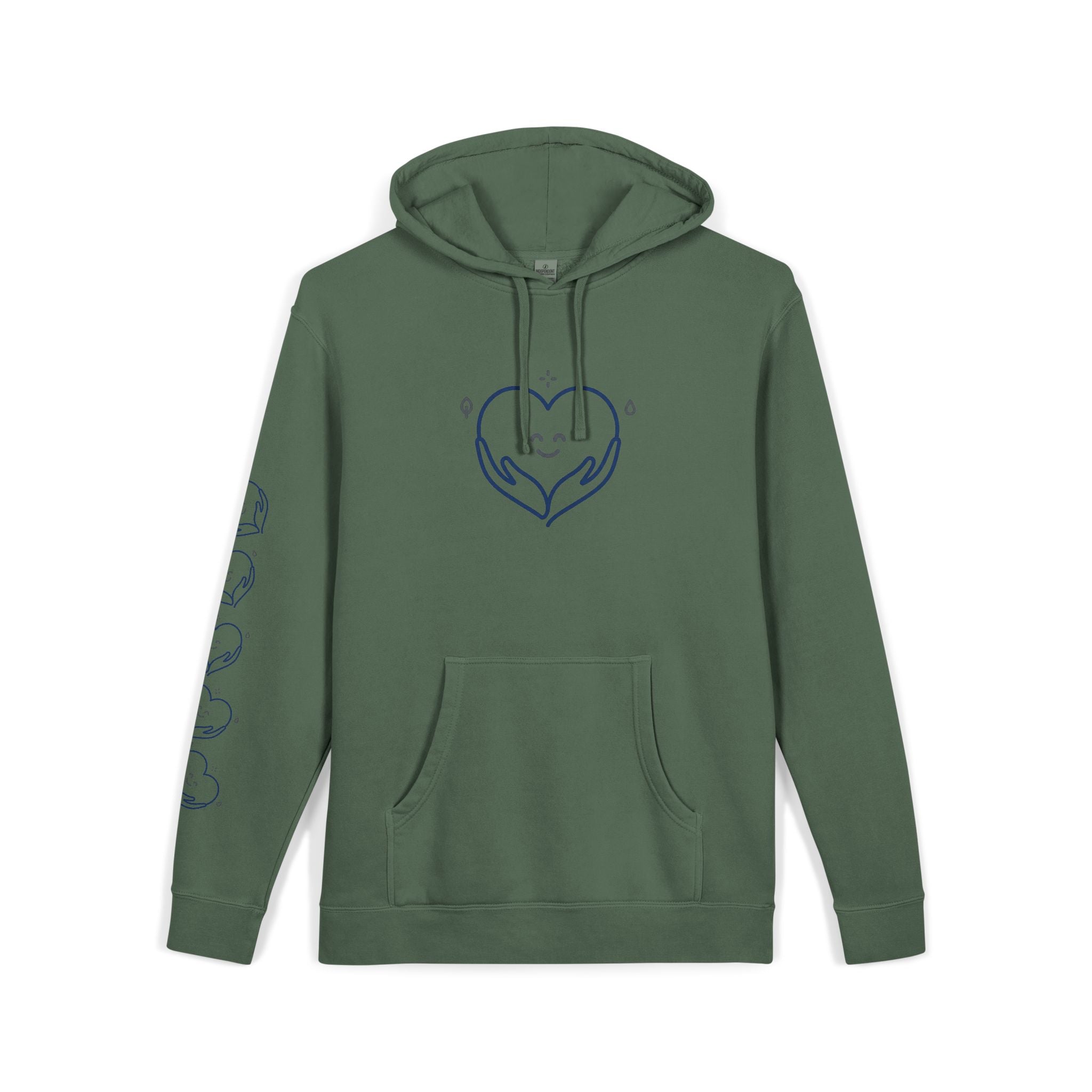 Kindness Changes Everything Hoodie – Heart Graphic Pigment-Dyed Sweatshirt