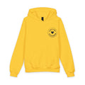 Youth Hoodie — 'Love Tiny Friendships' Heart Chest Logo